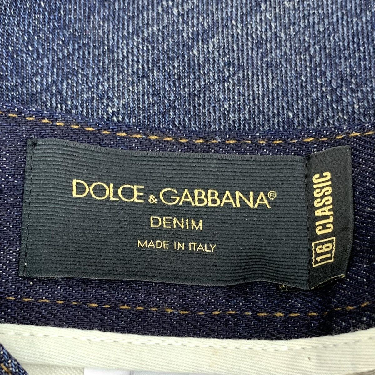 Dolce & Gabbana Dolce Gabbana Dark Blue Vintage Distressed Denim Pants K26WX Size US 36 / EU 52 - 7 Thumbnail