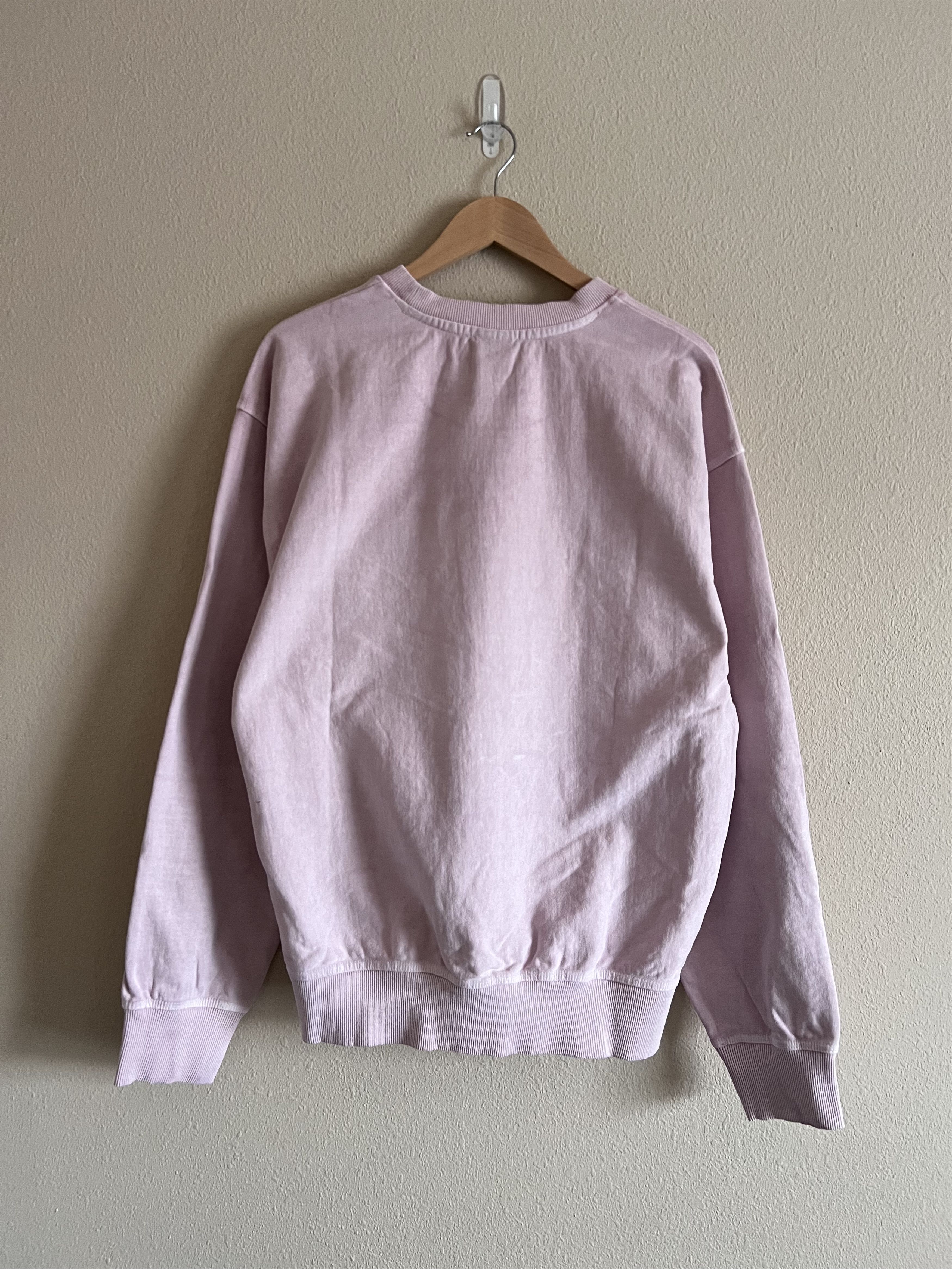 Stussy Stussy Glamour Pigment Dyed Crewneck Sweatshirt in Blush Size US L / EU 52-54 / 3 - 3 Thumbnail