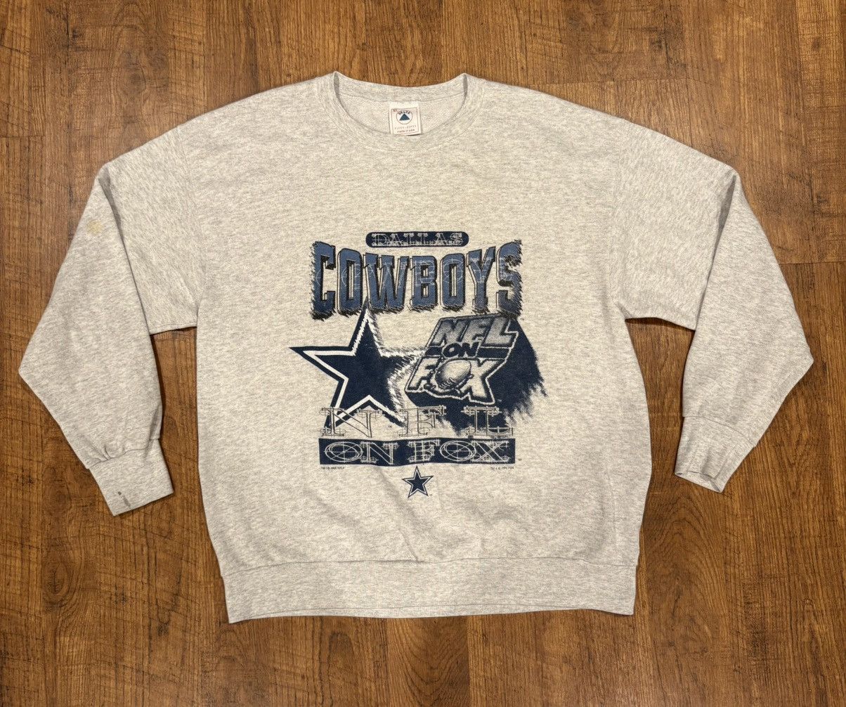 Delta Vintage 90s Delta Dallas Cowboys Sweatshirt Mens XL Gray Size US XL / EU 56 / 4 - 1 Thumbnail
