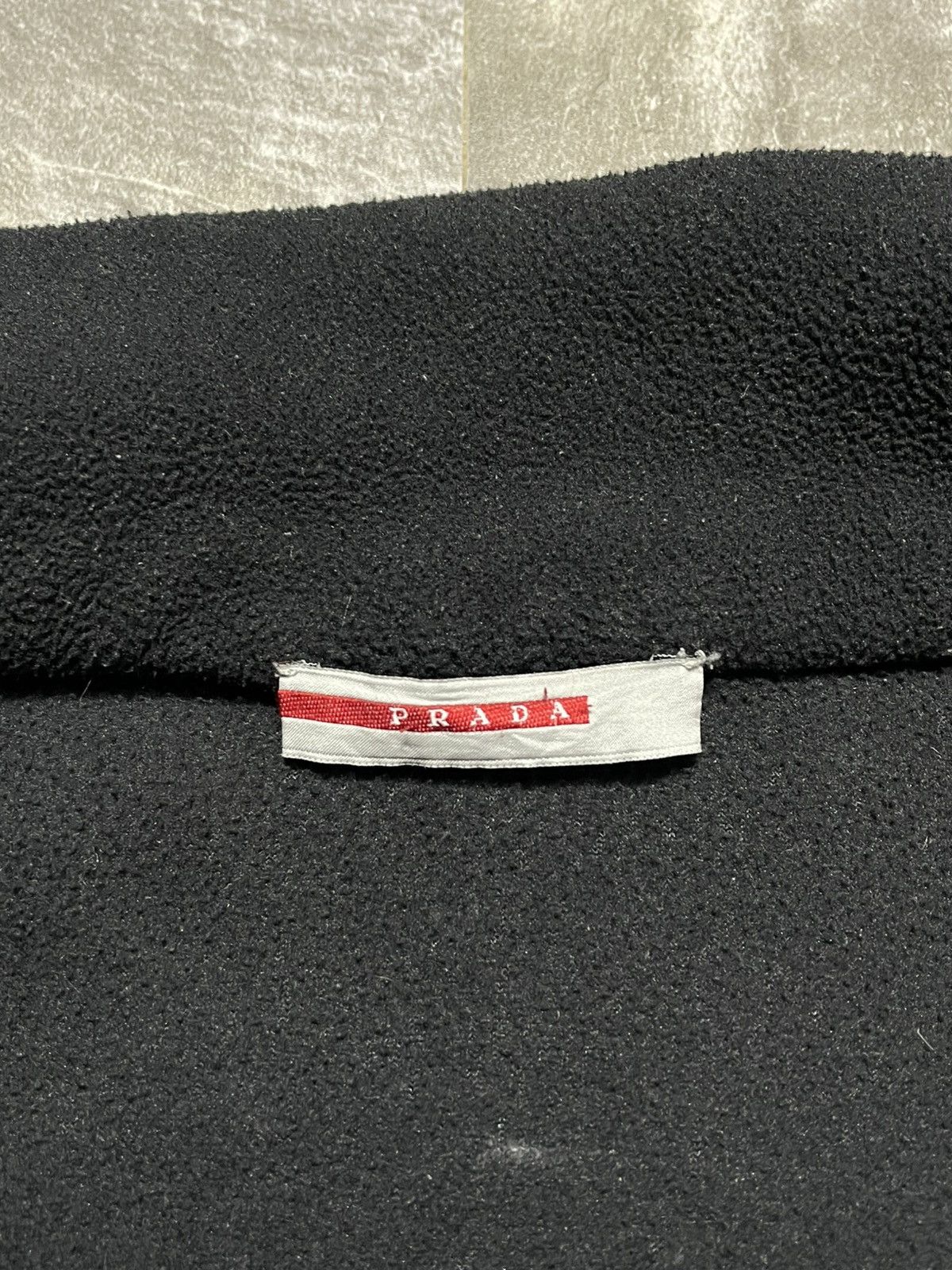 Prada Prada Vintage Black Nylon Fleece Jacket Zip Up Red Tab RARE Size US M / EU 48-50 / 2 - 9 Thumbnail