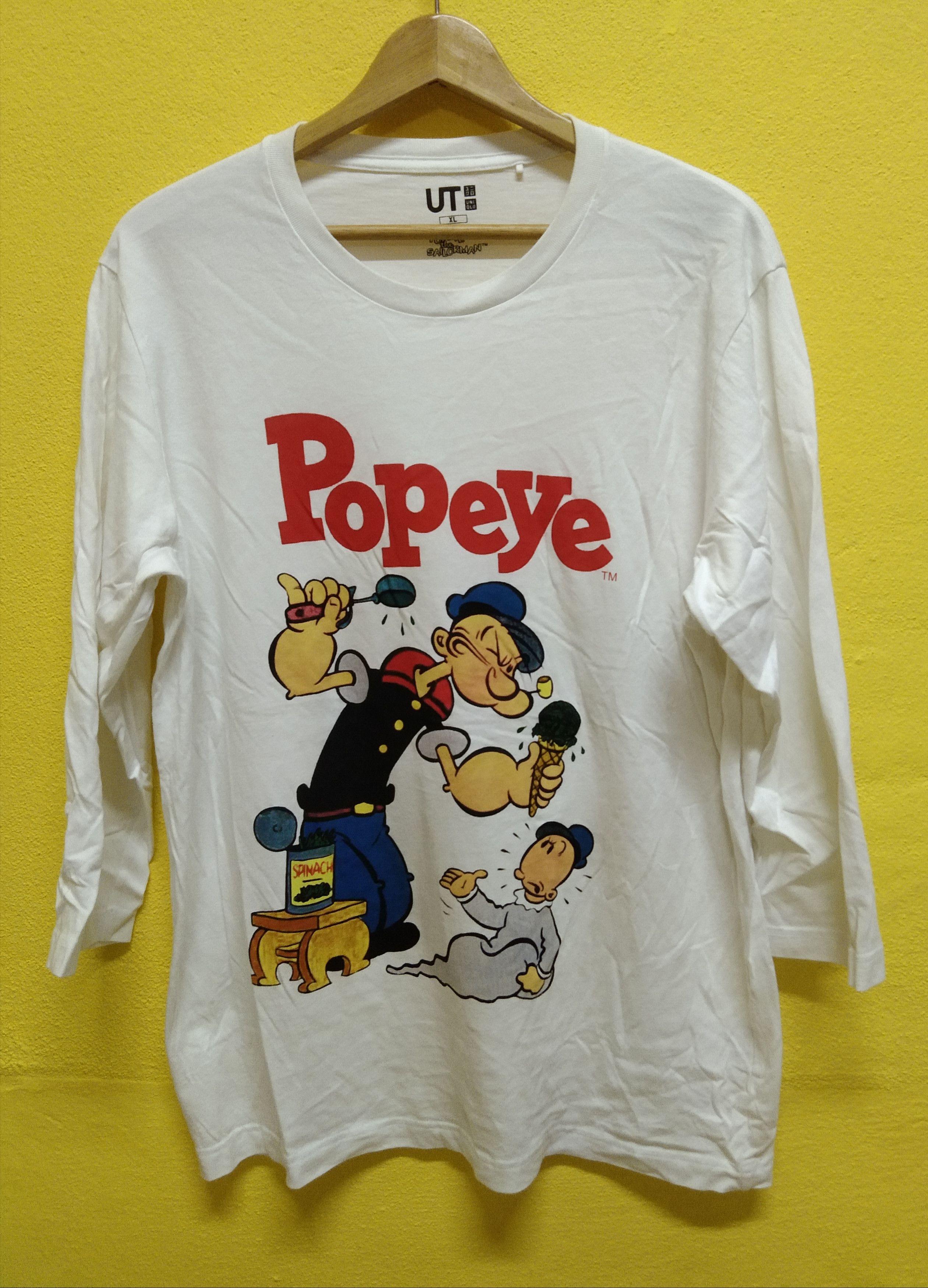 Cartoon Network × Uniqlo Popeye Long Sleeve Shirt Size US L / EU 52-54 / 3 - 1 Thumbnail