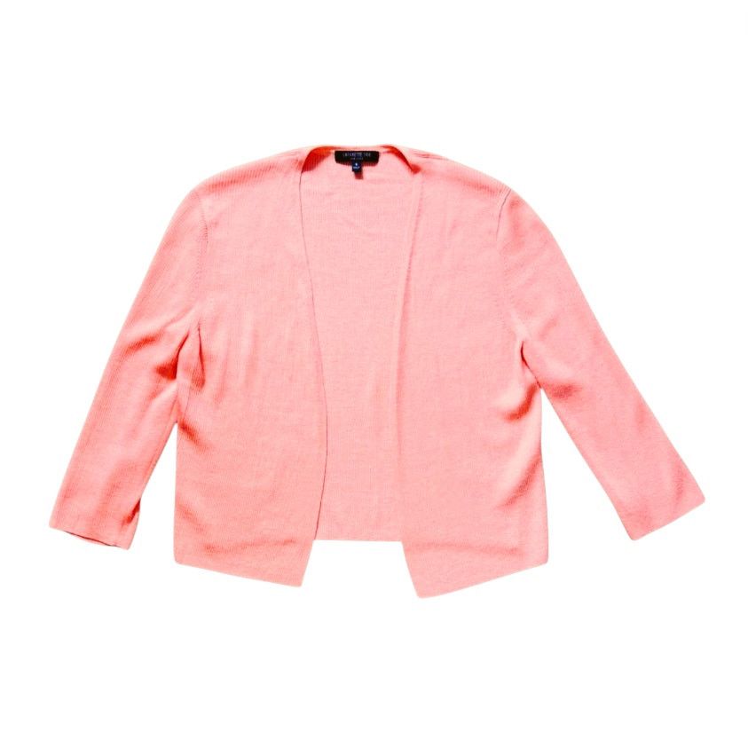 Lafayette 148 Lafayette 148 Blouse Orange/Pink Cardigan | Size S Size S / US 4 / IT 40 - 1 Thumbnail