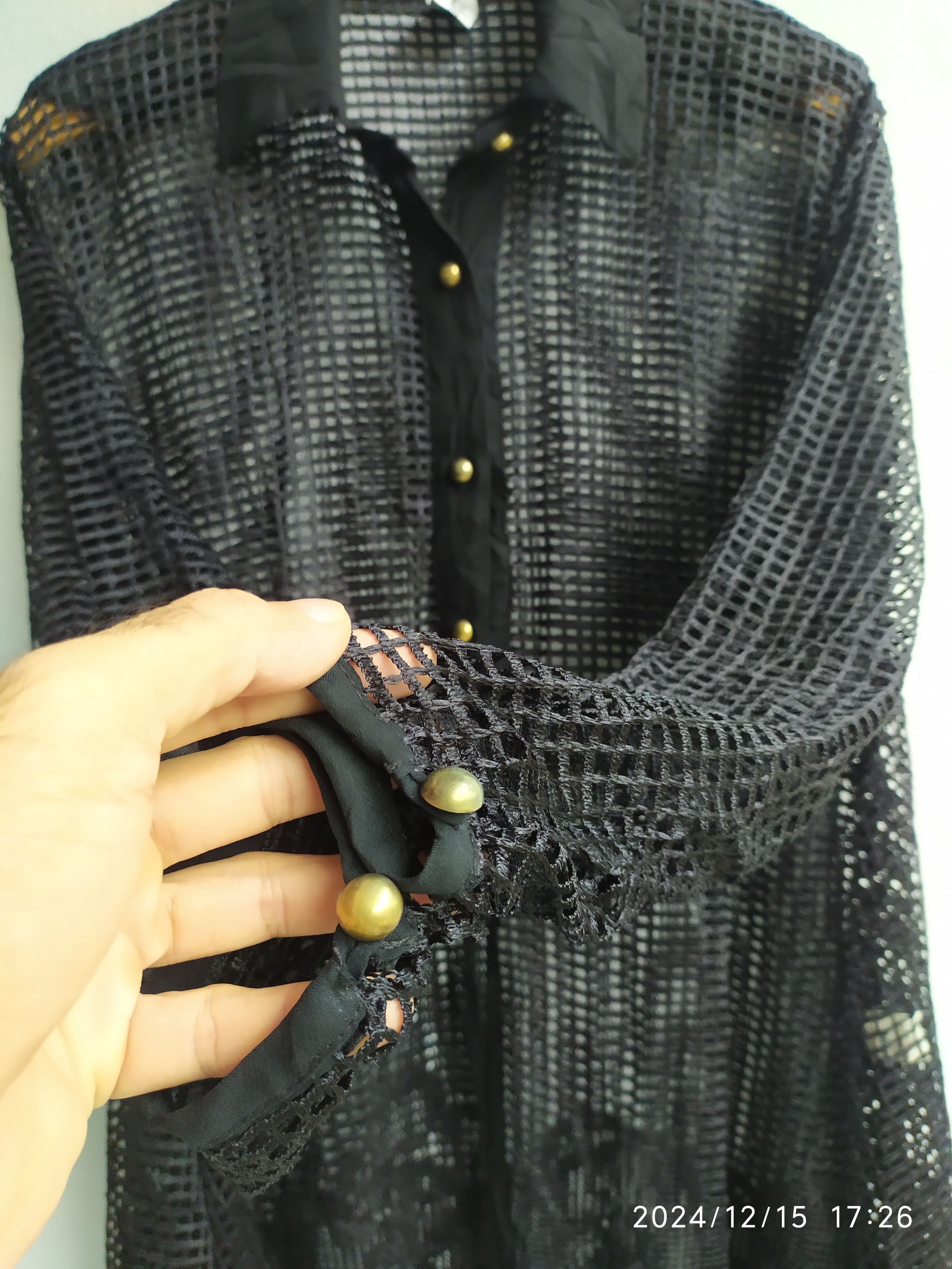 Beauty Beast × If Six Was Nine × Japanese Brand Japanese Black mesh button Size US L / EU 52-54 / 3 - 7 Thumbnail