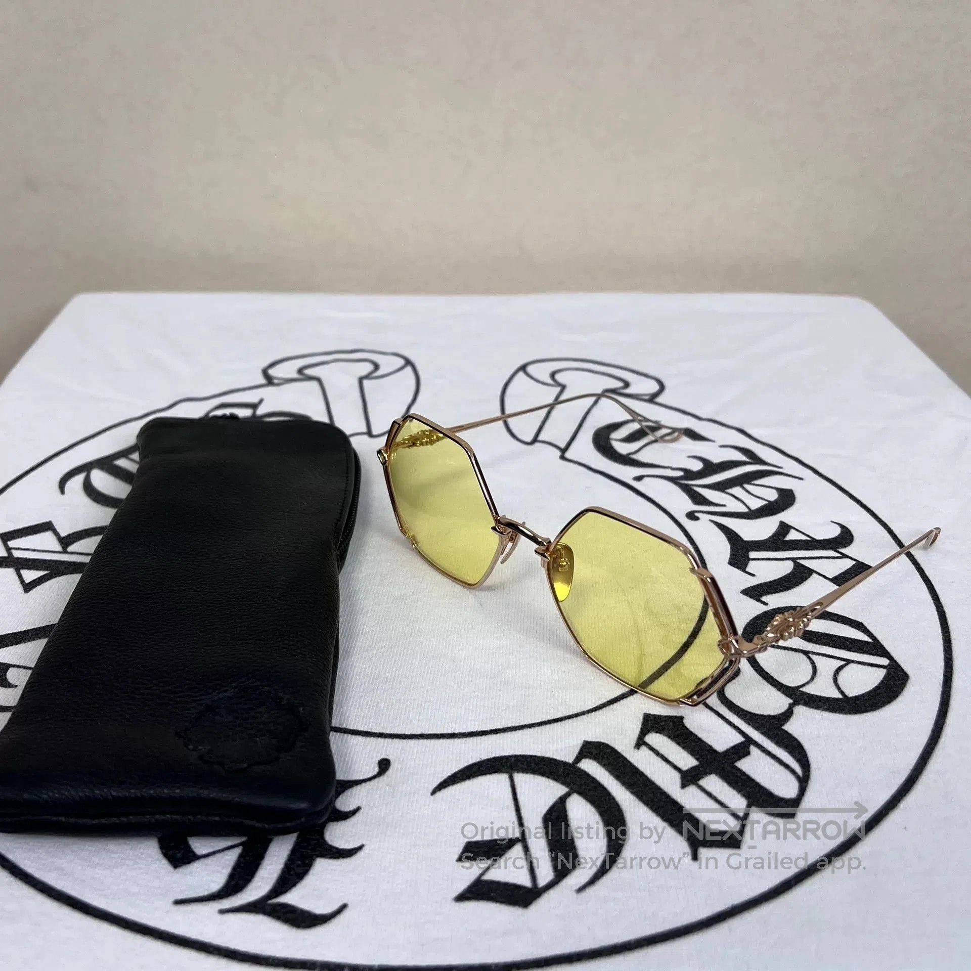 Chrome Hearts Chrome Hearts Gold Trim Sunglasses. Size ONE SIZE - 1 Thumbnail