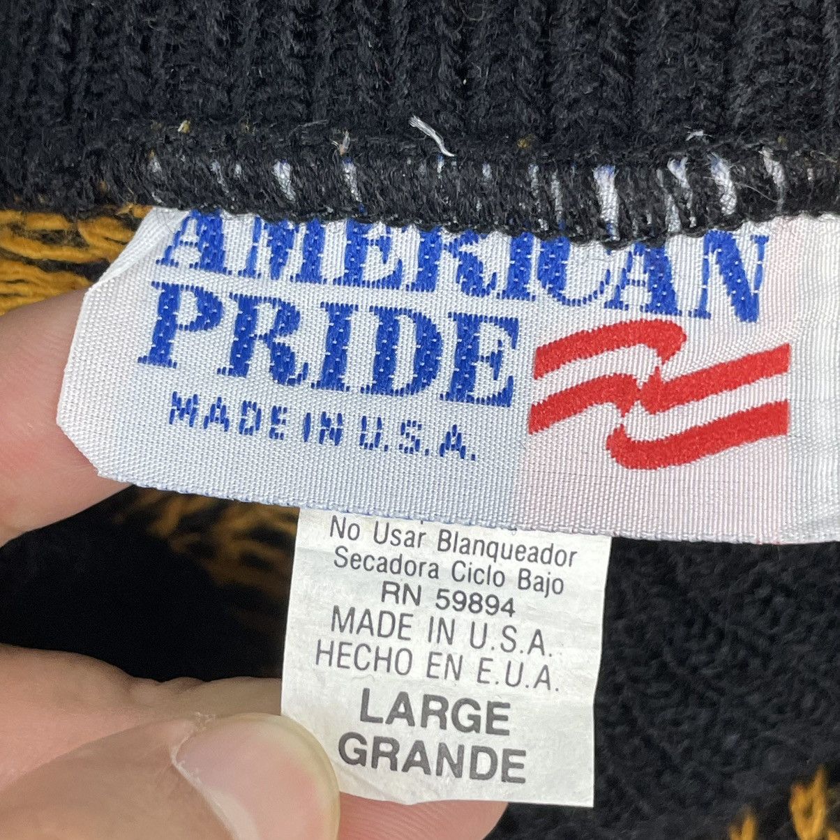 American Needle 🔥LAST PRICE🔥 American Pride Argyle Jumper Knitted Sweater Size US L / EU 52-54 / 3 - 9 Thumbnail