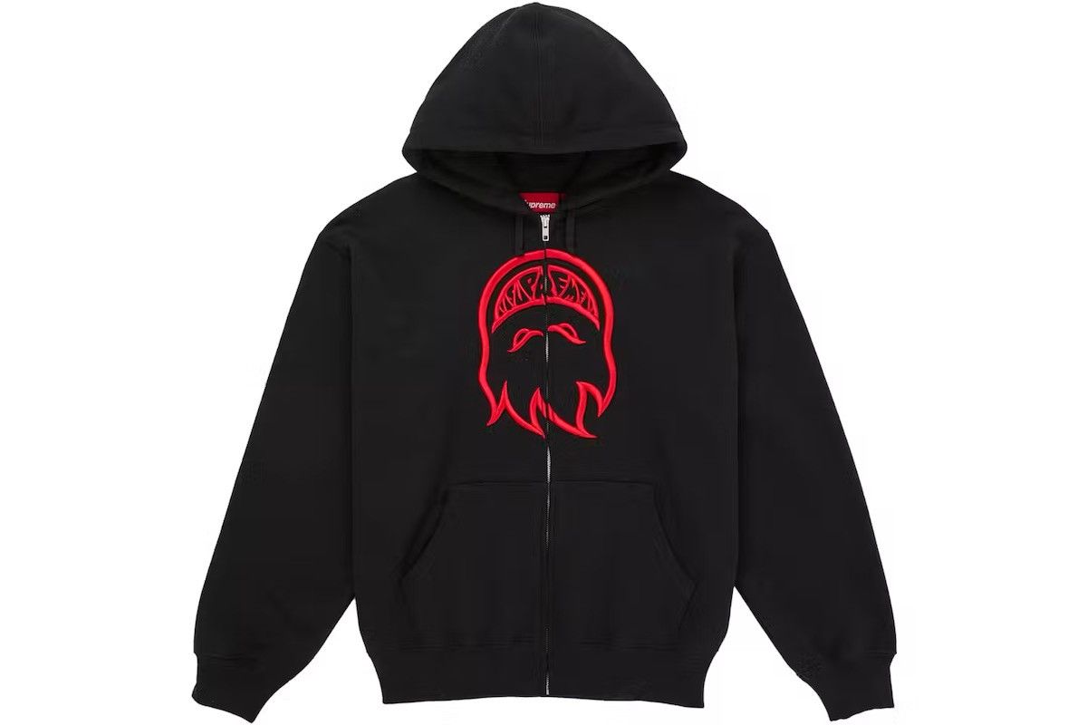 Supreme Supreme Salem Zip Up Hooded Sweatshirt Black Size Medium