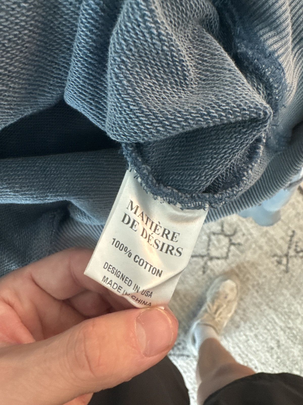 Other Matière de Désire Encore Washed Blue Hoodie Size US XXL / EU 58 / 5 - 5 Thumbnail