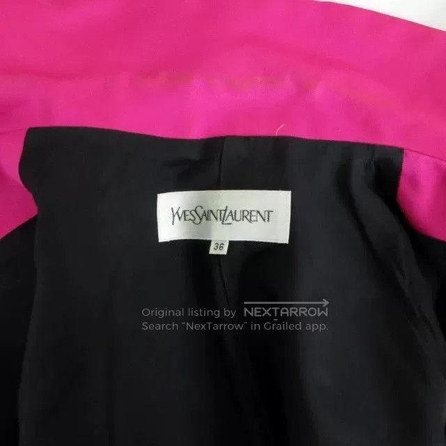 Saint Laurent Paris Yves Saint Laurent Vintage Pink Blazer. Size XS / US 0-2 / IT 36-38 - 4 Thumbnail