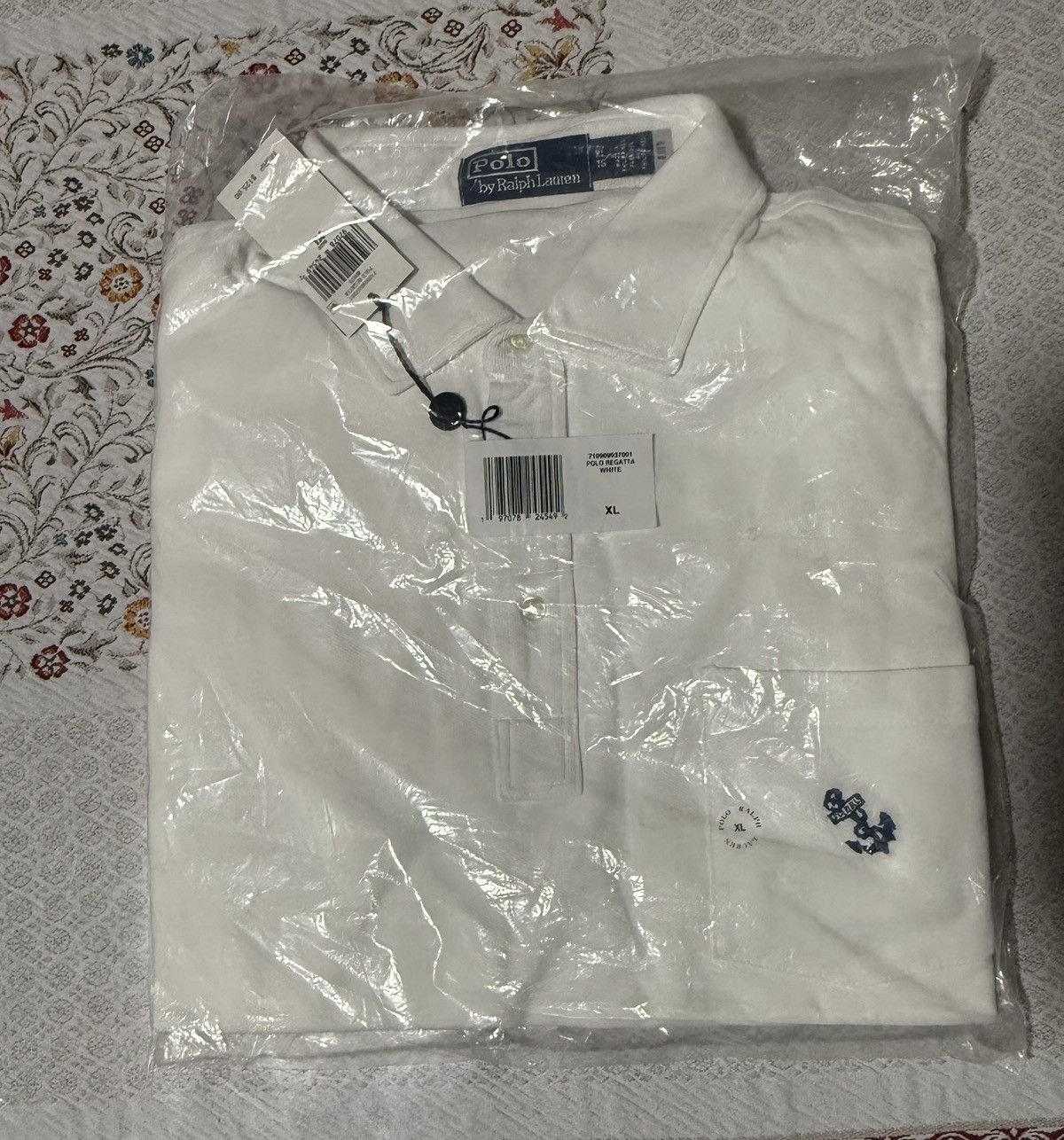 Polo Ralph Lauren Polo Ralph Lauren Classic Fit Anchor Mesh Shirt White XL Size US XL / EU 56 / 4 - 6 Thumbnail