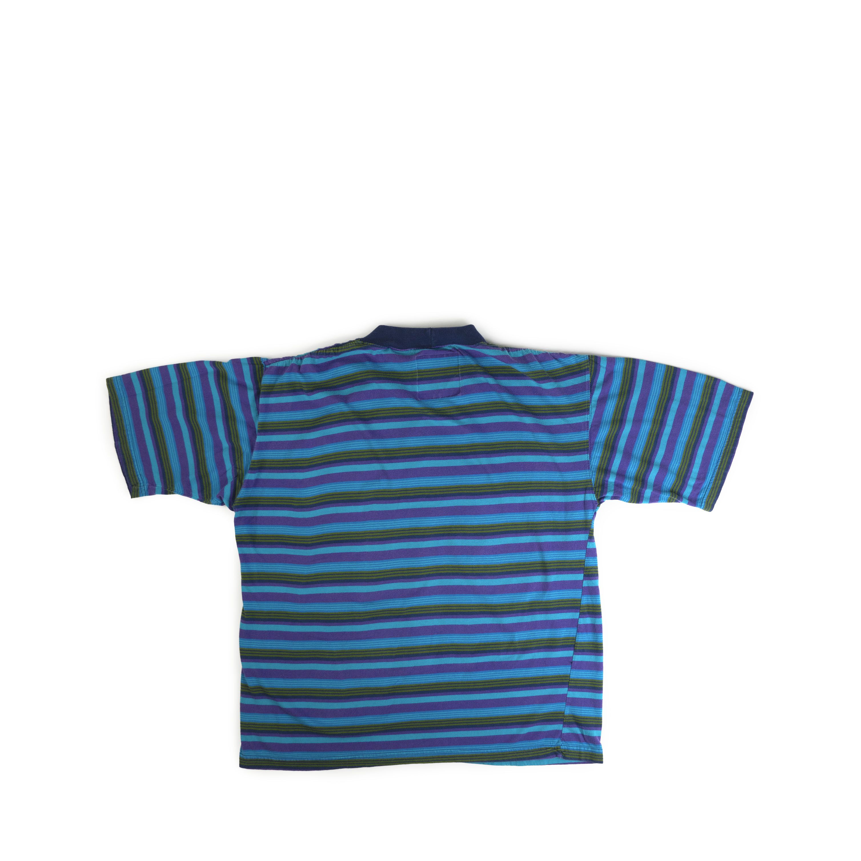 Vintage Vintage 1990's Studio Umen Striped Tee Shirt Size US M / EU 48-50 / 2 - 2 Thumbnail