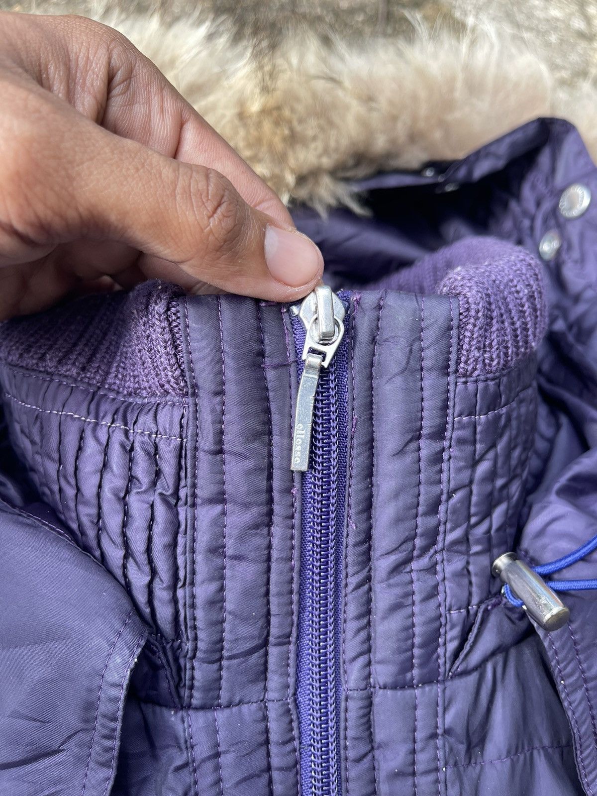 Ellesse Ellesse Vintage Puffer Parka Coat with Fur Hood (M) Size US M / EU 48-50 / 2 - 8 Thumbnail
