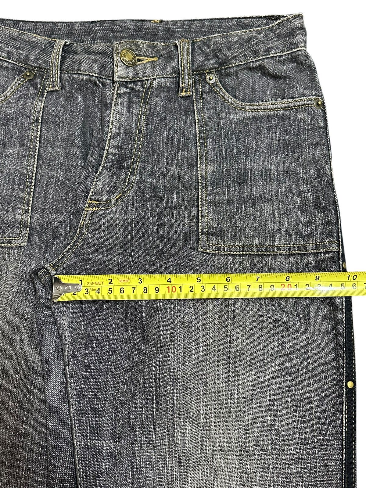 Japanese Brand Vintage Japanese Brand Faded Wash Style Flare Jeans Size US 28 / EU 44 - 14 Thumbnail
