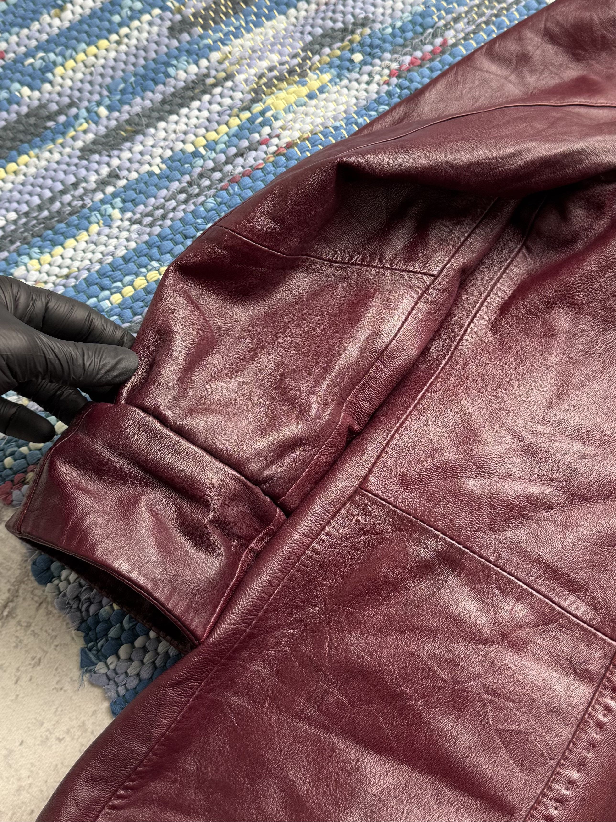 Vintage Vintage Genuine Leather Button Front Casual Mid Length Coat Size L / US 10 / IT 46 - 11 Thumbnail
