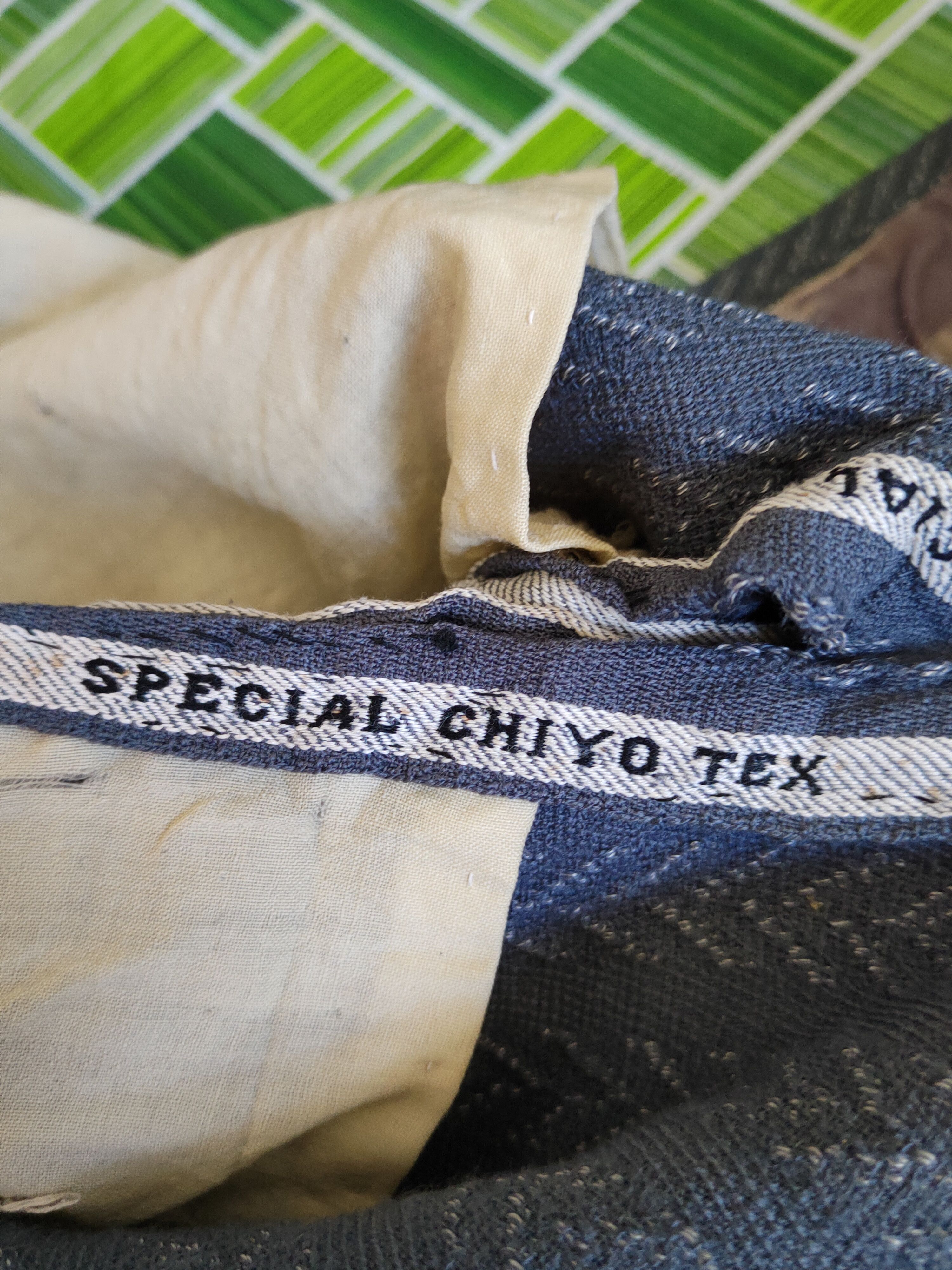 Komono Special Chiyotex vintage japan Dark Gray Kimono #S1364 Size US L / EU 52-54 / 3 - 14 Thumbnail