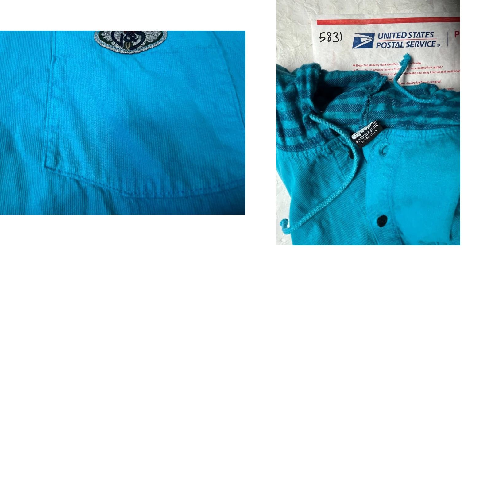 Vintage VINTAGE Gordon & Smith Vest Hooded Blue Cotton Pockets Size M Men Sleeveless Hooded Vest Medium Blue G&S Vest Mens Size US M / EU 48-50 / 2 - 8 Thumbnail