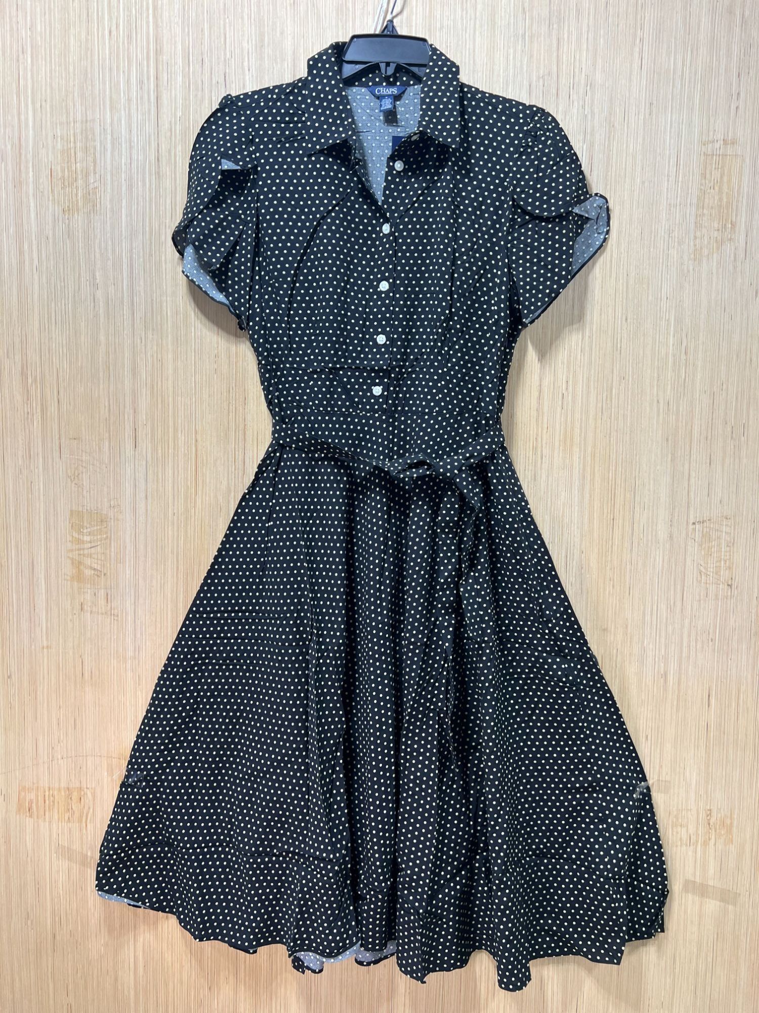 Chaps Chaps- Women's Casual Bohemian Midi Dress V-Neck With Wavy S Size M / US 6-8 / IT 42-44 - 2 Thumbnail