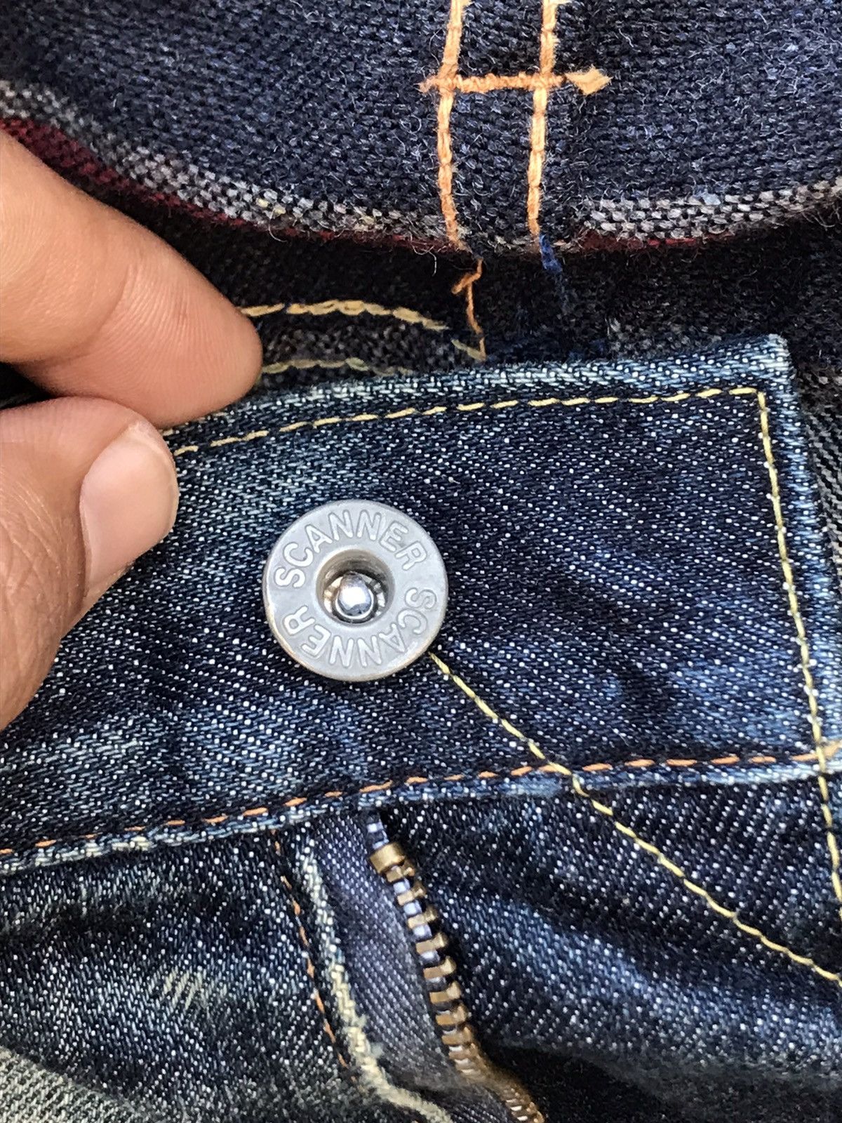 FDMTL ⚡️Japanese Brand Scanner Fundamental Crazy Patchwork Denim Size US 35 - 8 Thumbnail