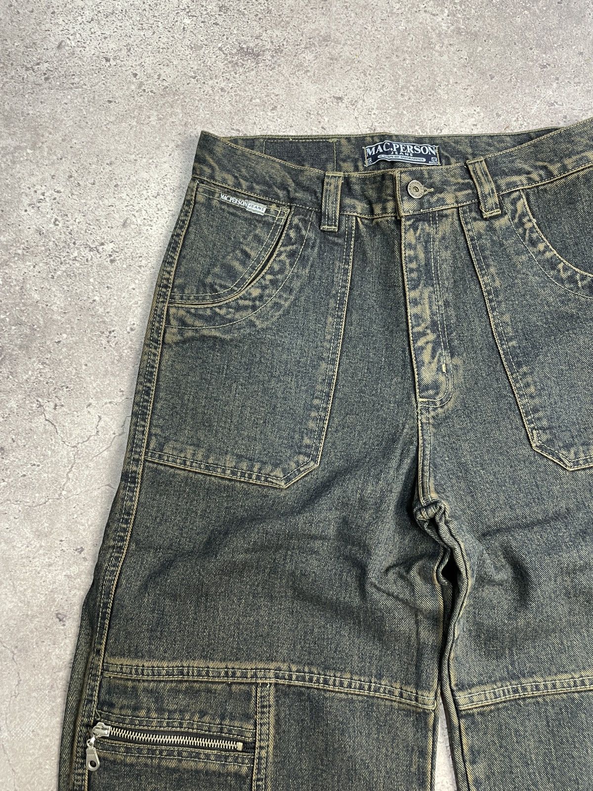 Vintage Vintage Bandage Balenciaga Style 00s Cargo Jeans Pants Size US 31 - 6 Thumbnail
