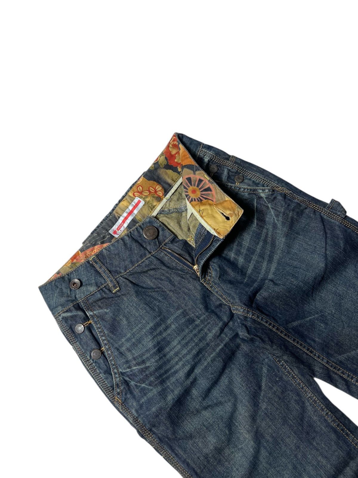 Japanese Brand Vintage Bobson Super Flared Carpenter Washed Pants Size US 28 / EU 44 - 5 Thumbnail