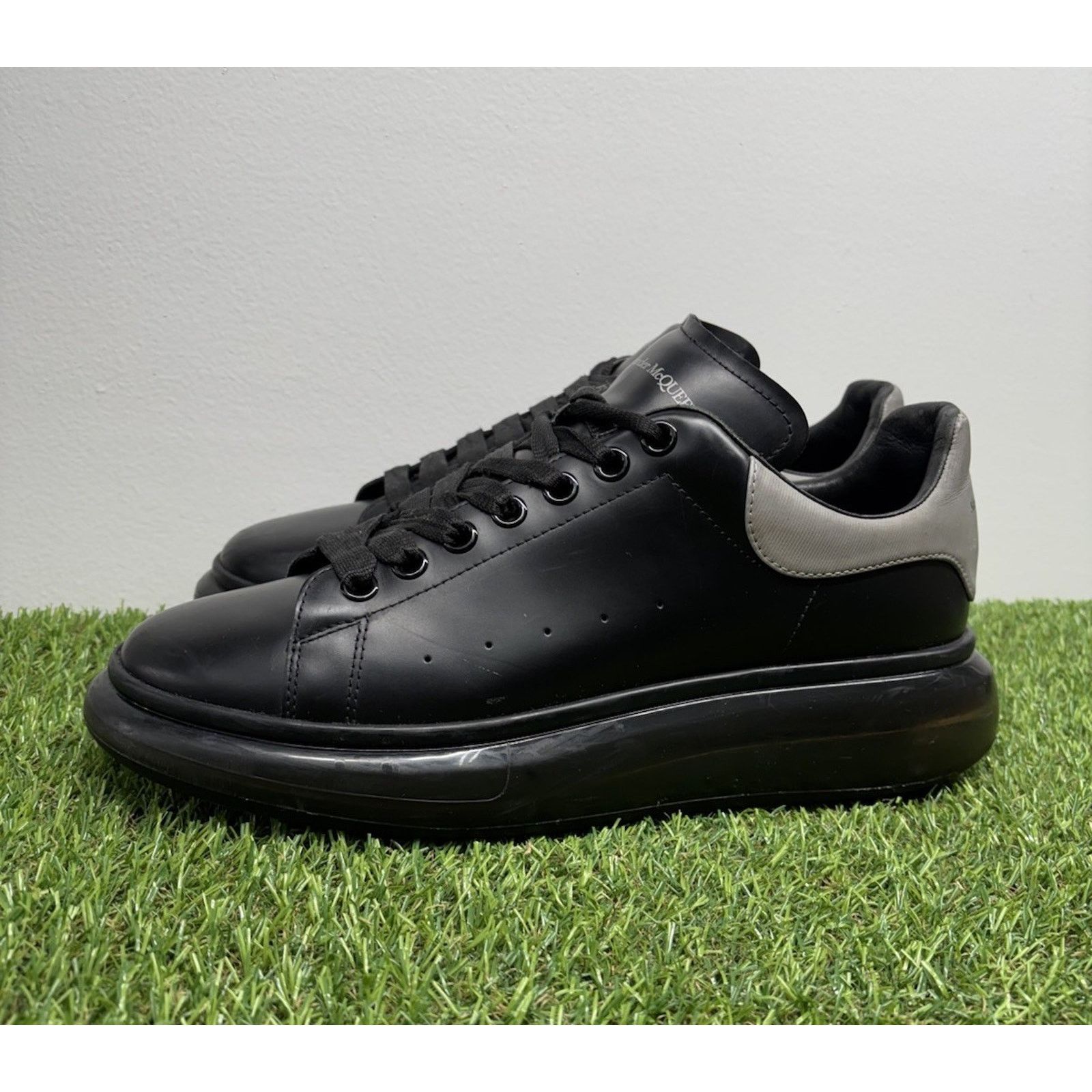 Alexander McQueen Black Leather 441632 Oversized Platform