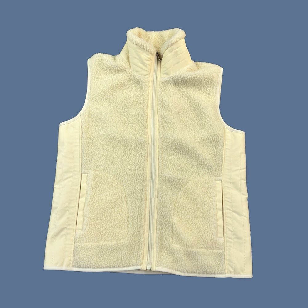 Ralph Lauren VINTAGE L-RL Lauren Active Ralph Lauren Vest Women’s Medium Cream Full Zip Sherpa Size M / US 6-8 / IT 42-44 - 1 Thumbnail