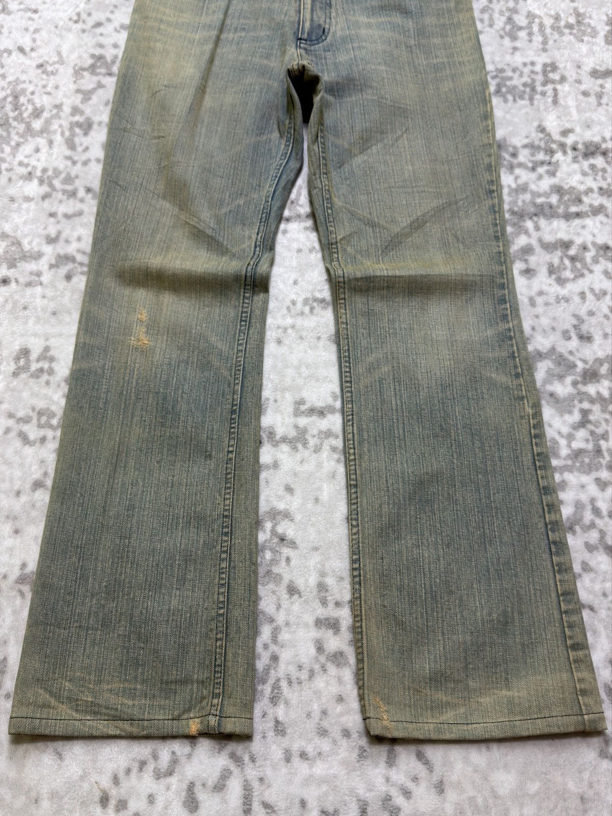 Nicole Club Vintage Monsieur Nicole Flared Mud Wash Bootcut Denim Jeans Size US 32 / EU 48 - 6 Thumbnail
