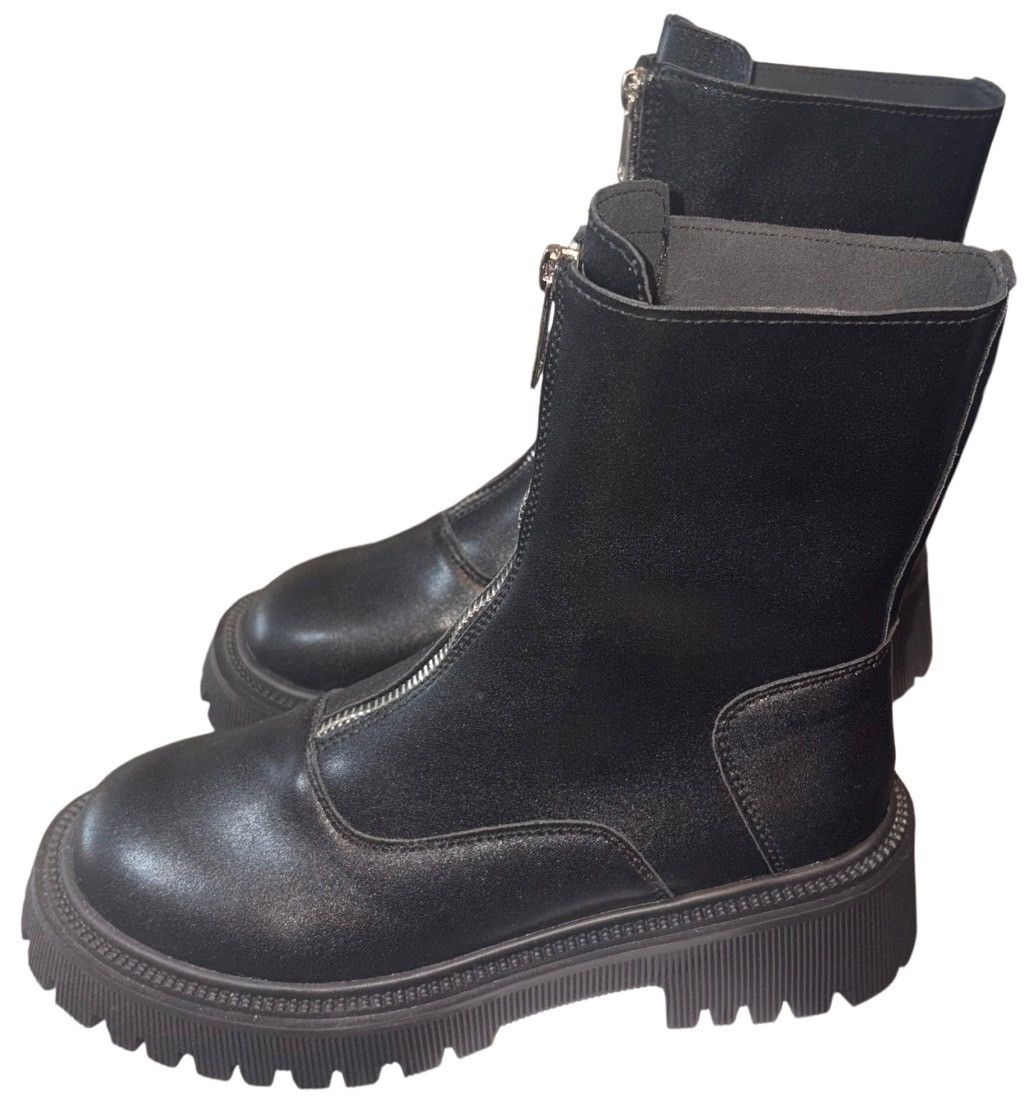 Vintage Vintage Punk Zipper Combat Boots Size US 6 / IT 36 - 4 Thumbnail