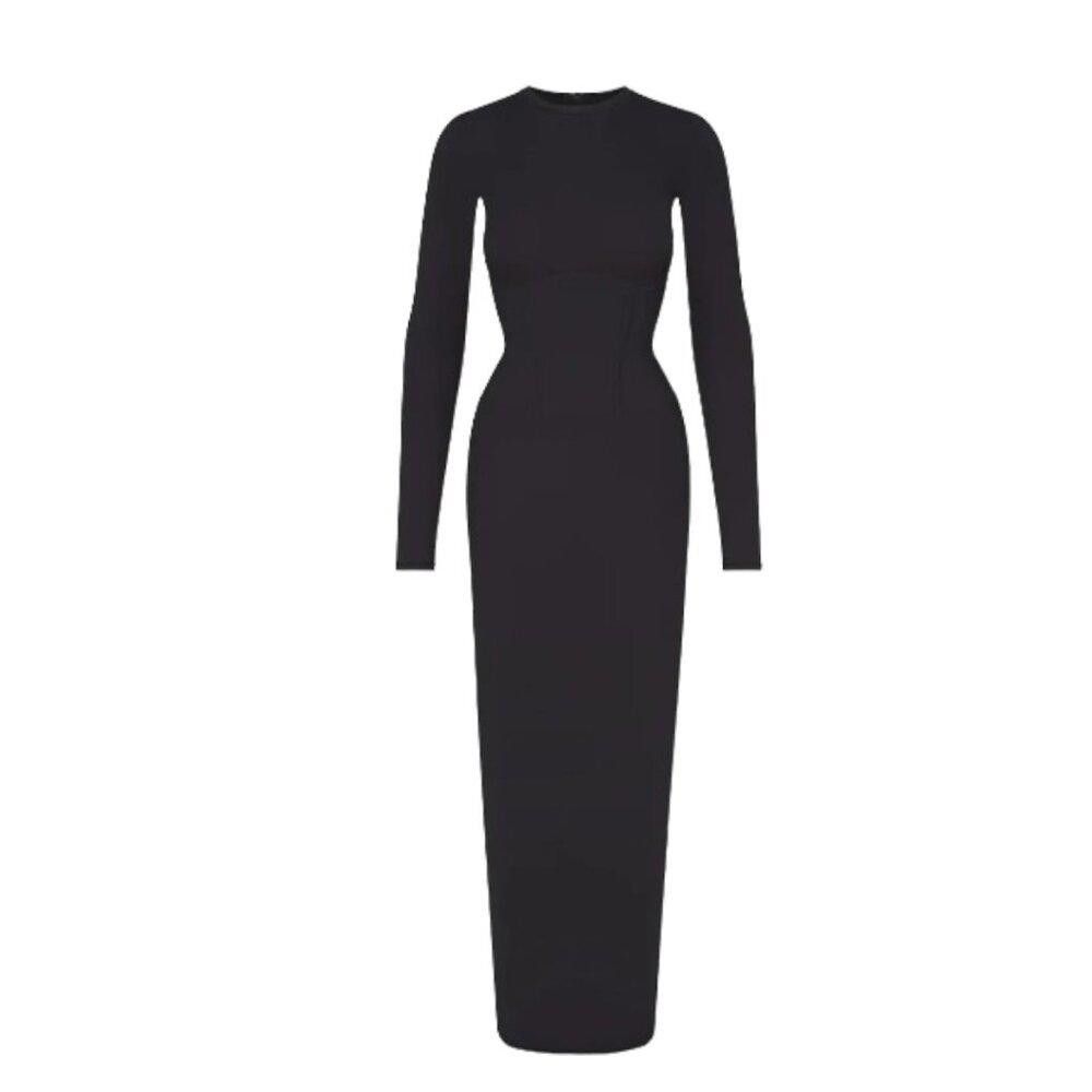 Designer CT1719 Skims NWT Fits Everybody Corset Long Sleeve Dress 4X Size M / US 6-8 / IT 42-44 - 1 Thumbnail