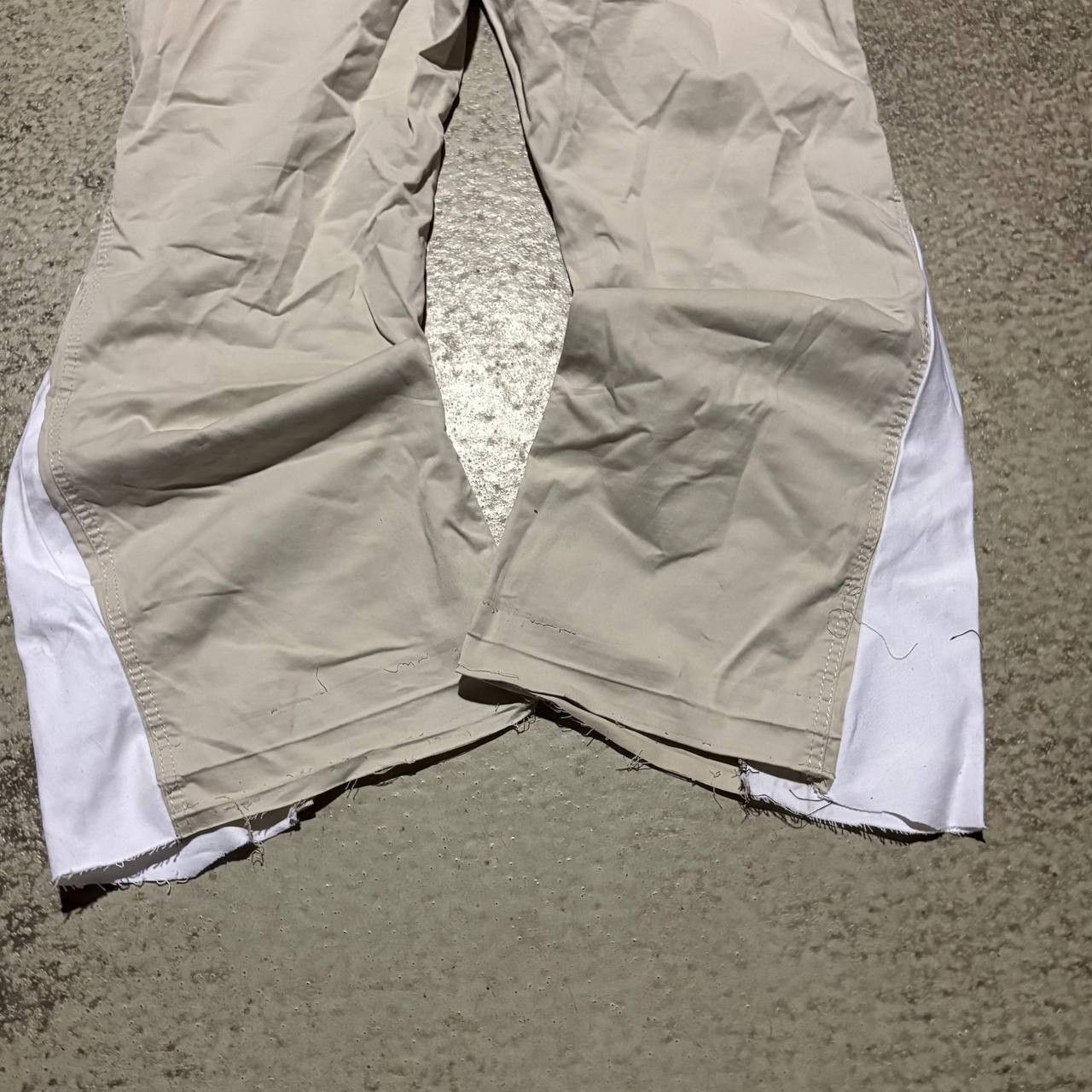 Japanese Brand Custom white Baggy Distressed Jeans Painted Wide Leg Size US 31 - 2 Thumbnail