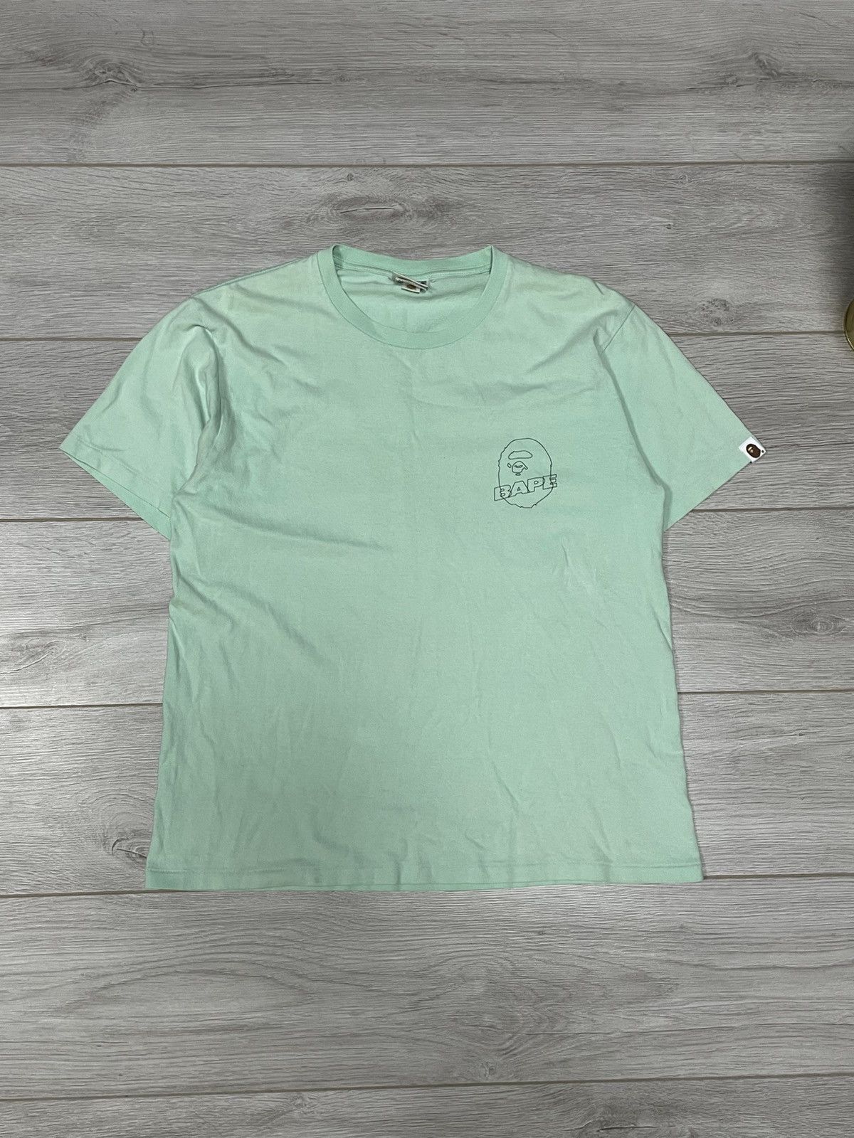 Bape Bape monogram spell out big logi head t-shirt Size US L / EU 52-54 / 3 - 2 Thumbnail
