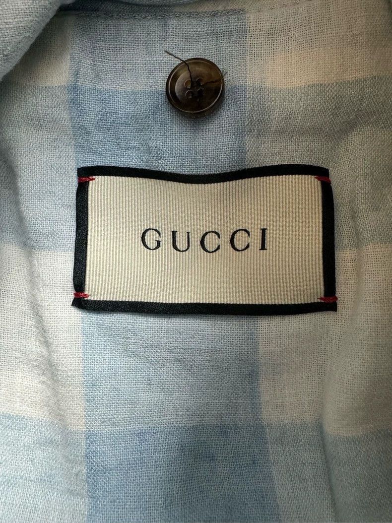 Gucci Blue Floral Embroidered Denim Jacket-2506 Size US M / EU 48-50 / 2 - 4 Thumbnail