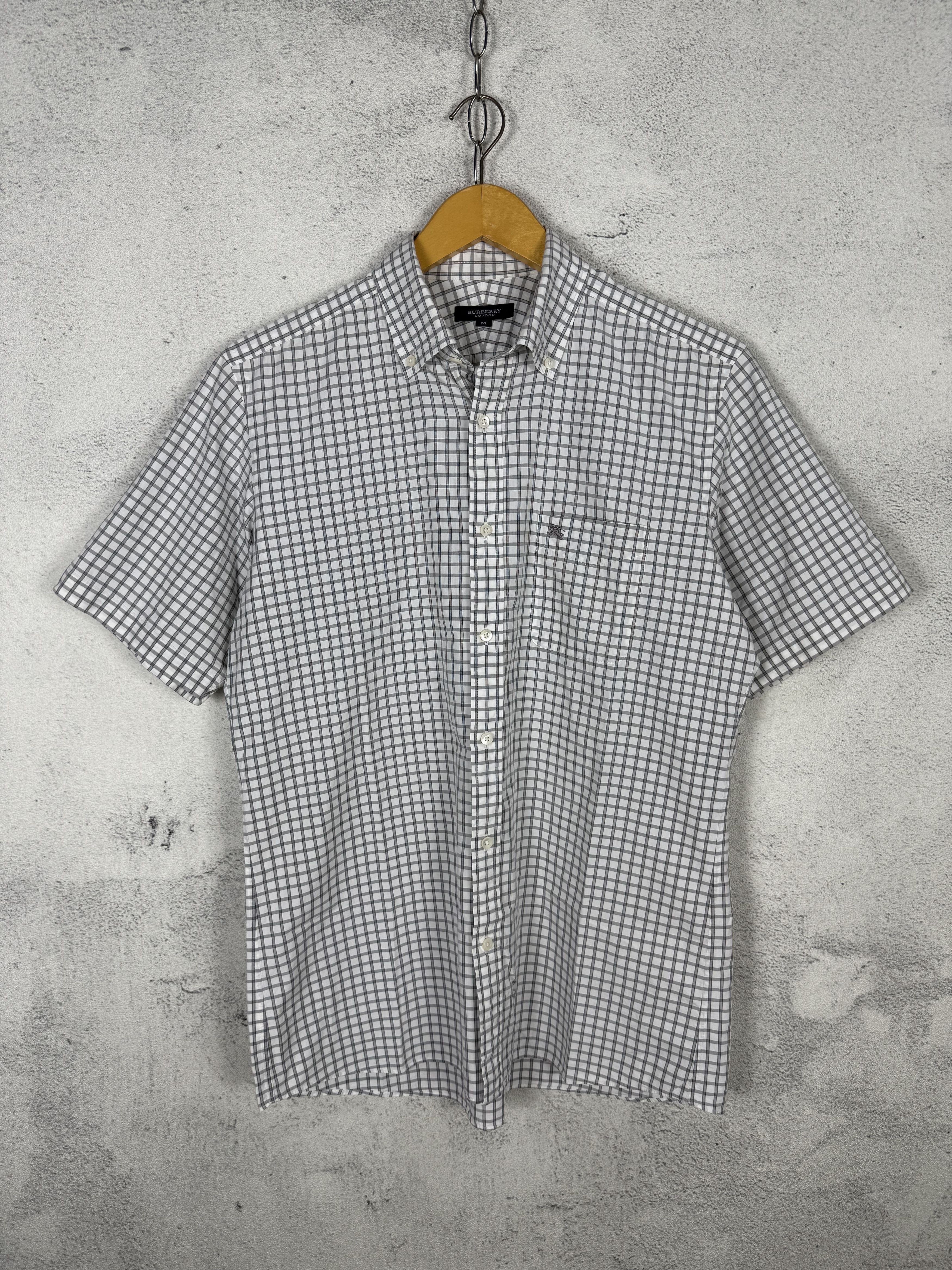 Burberry Vintage Burberry Plaid Gingham Button Down Shirt Size US M / EU 48-50 / 2 - 2 Thumbnail