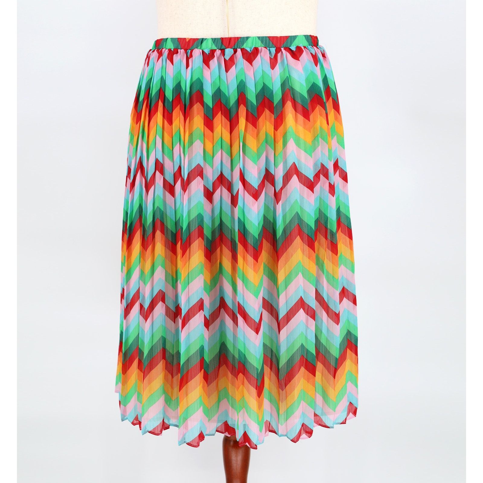 The Unbranded Brand Romeo+Juliet Couture Women Pleated A-line Midi Skirt Size L Size 34" / US 12 / IT 48 - 3 Thumbnail