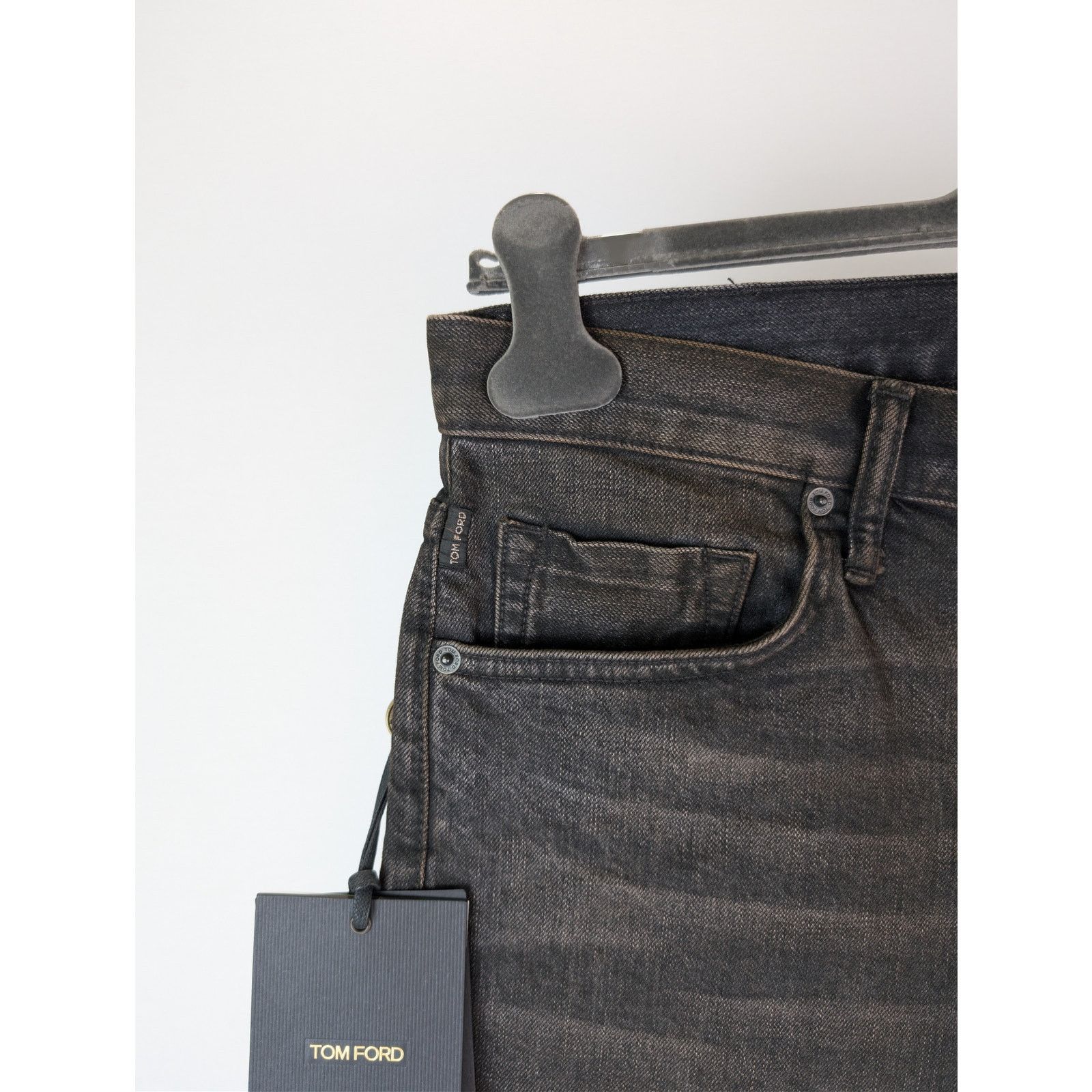 Tom Ford o1rshd1 Straight Fit Denim Jeans in Brown Size US 32 / EU 48 - 6 Thumbnail