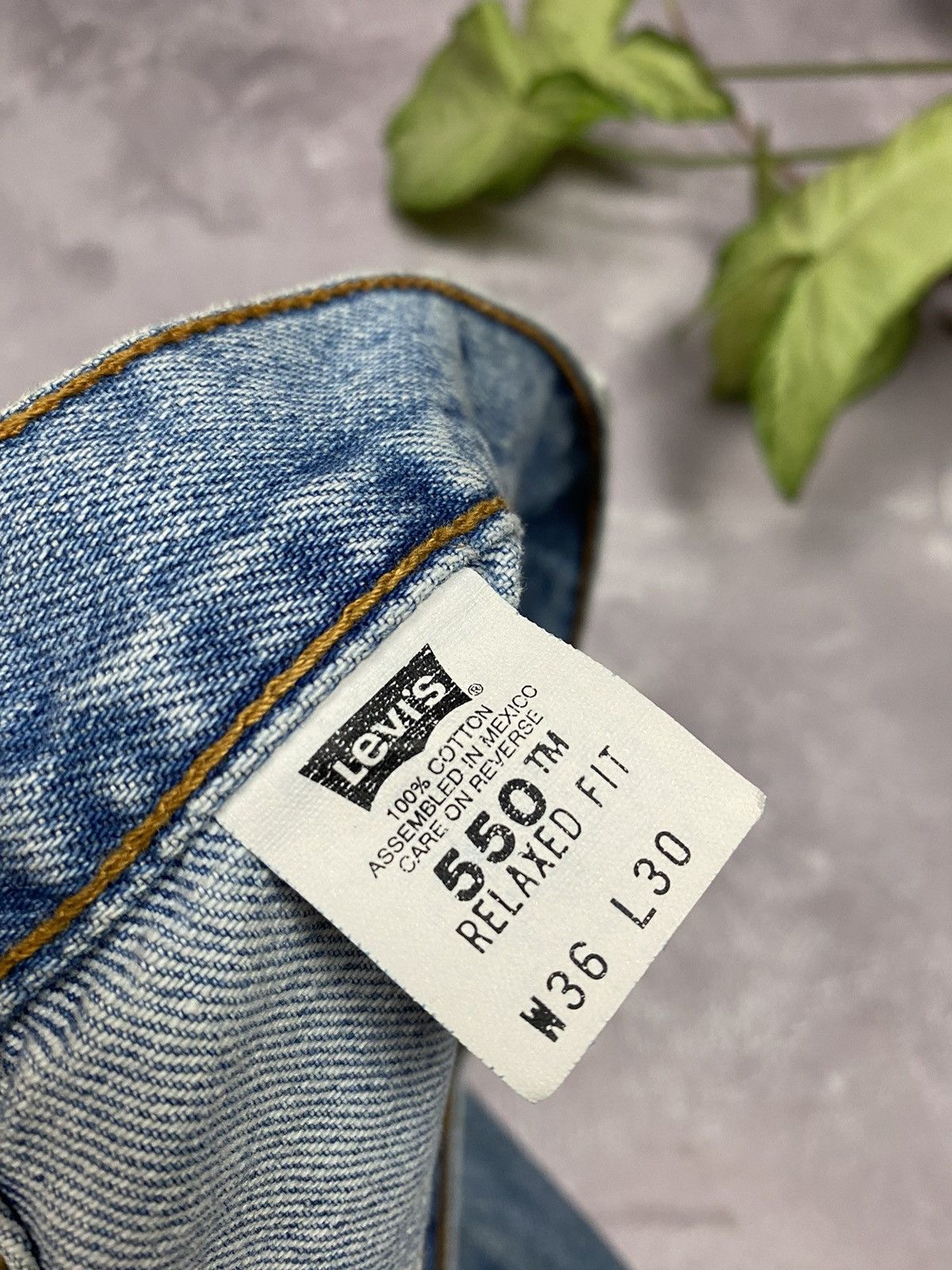 Jean × Levi's × Vintage Vintage Levis 550 1999 Jeans Baggy Wash Denim Blue Size US 36 / EU 52 - 7 Thumbnail