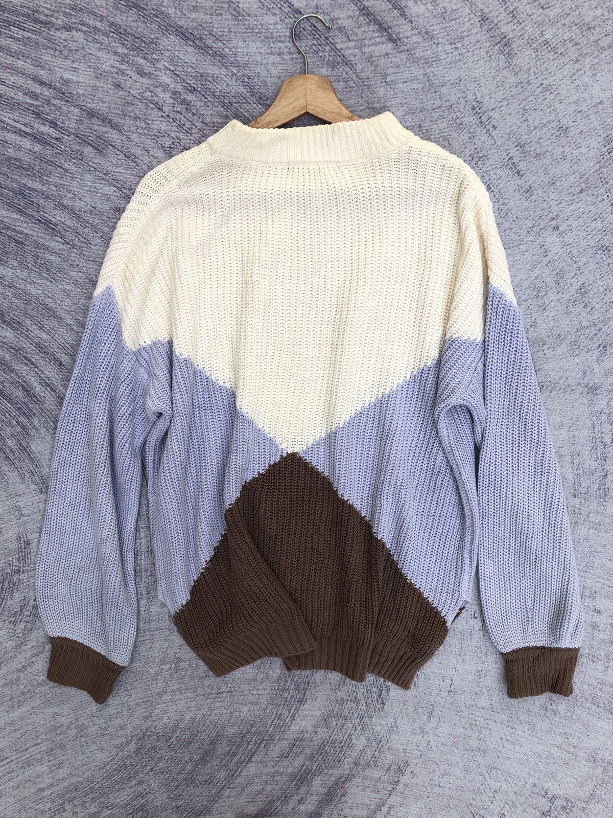 Aran Isles Knitwear × Homespun Knitwear × Japanese Brand 🔴Alicia Pageboy Stripe Pure Knit Memeri/Jumper Knitsweater Size US XL / EU 56 / 4 - 9 Thumbnail