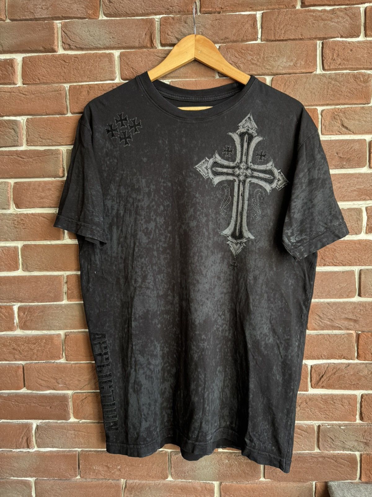 Affliction Rare Affliction Eagle Skull Cross USA OVP Tee like chrome Size US L / EU 52-54 / 3 - 2 Thumbnail