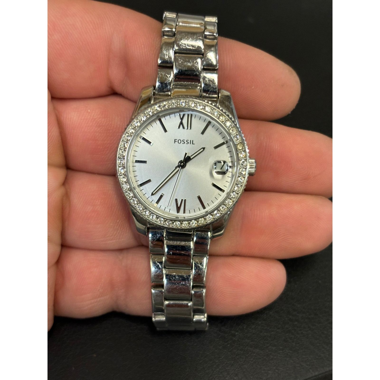 Fossil Fossil Scarlette ES4317 Silver Tone Women’s Watch! Size ONE SIZE - 4 Thumbnail