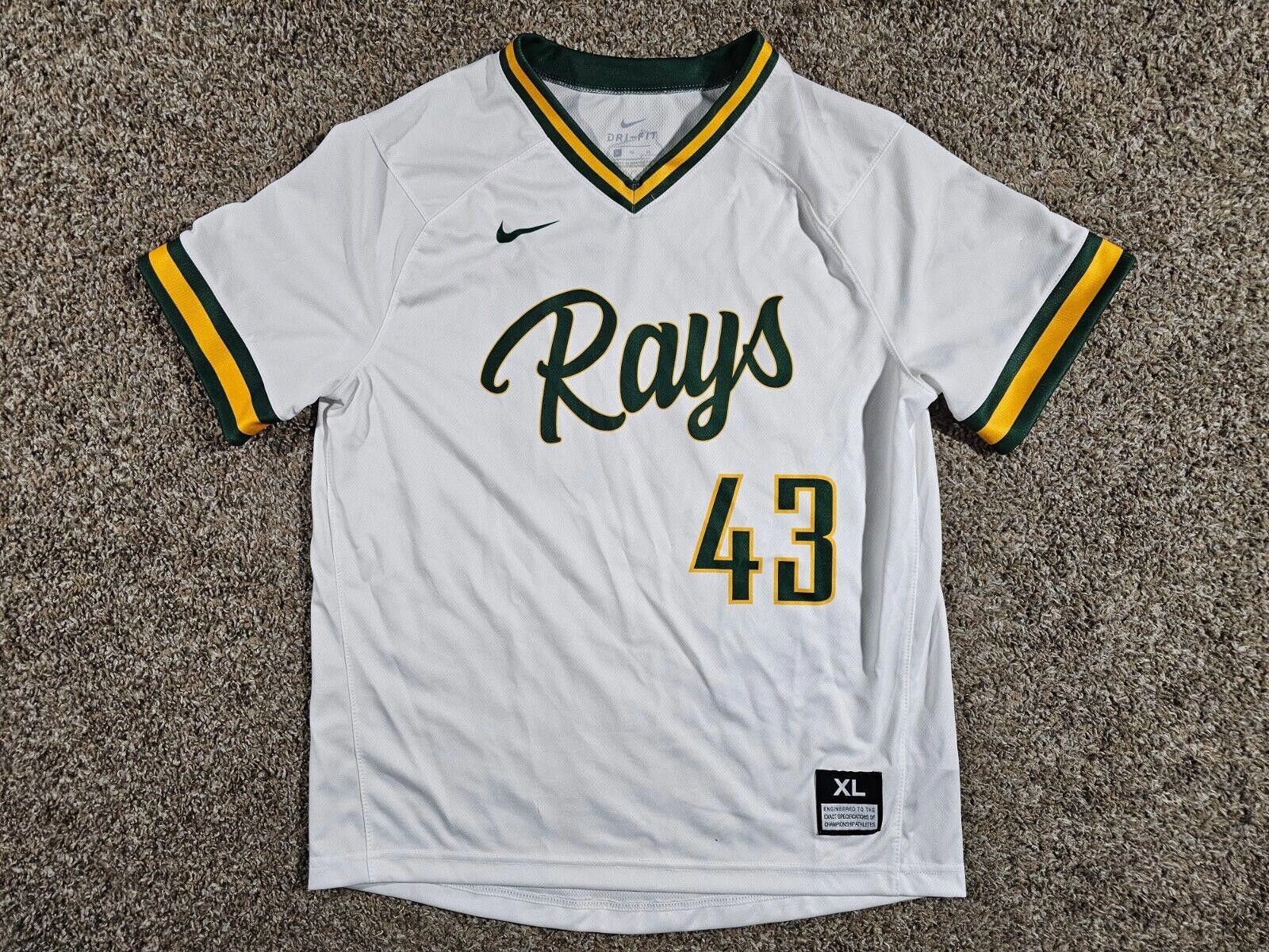 Nike Nike dri-fit Wisconsin GRB baseball jersey XL #43 Stains Size ONE SIZE - 1 Thumbnail