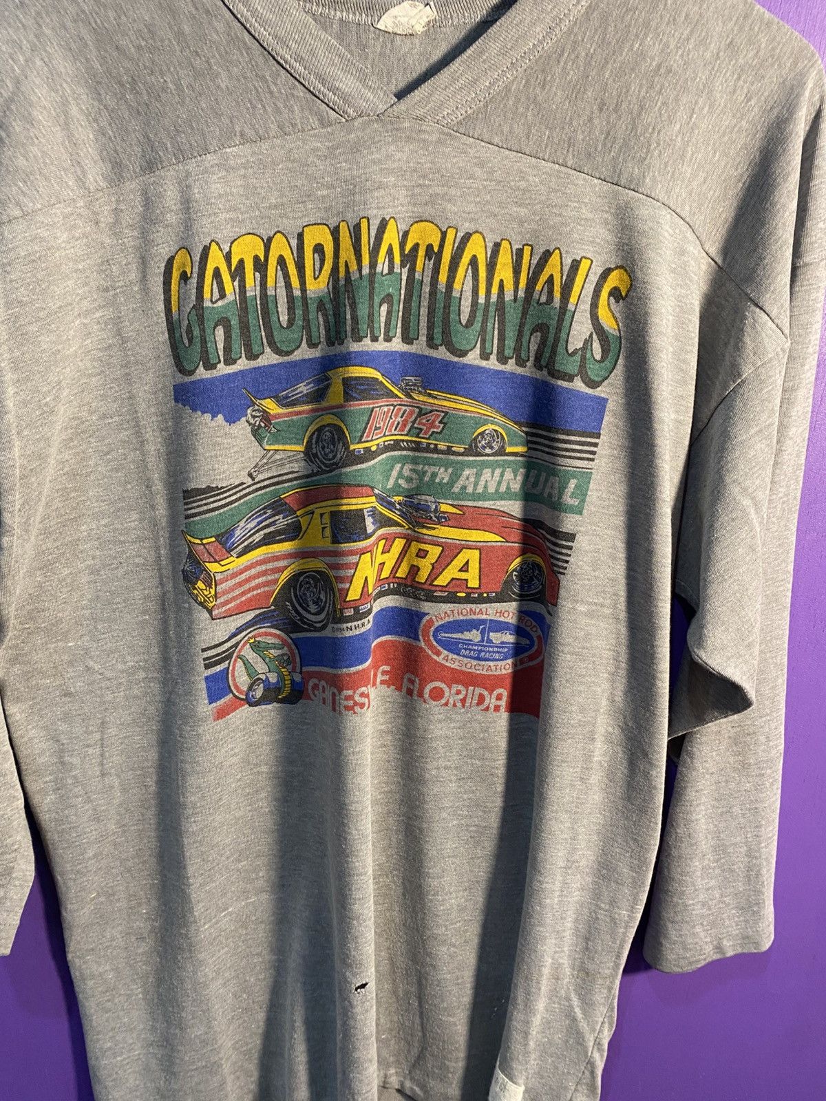 Other Vintage 80s NHRA gator nationals racing long-sleeve Size US L / EU 52-54 / 3 - 3 Thumbnail