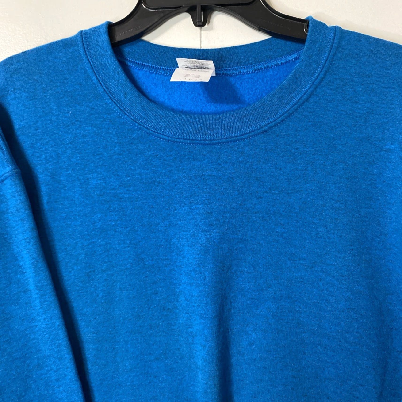 Gildan VINTAGE Gildan Sweatshirt Men L Heathered Blue Retro Y2K pullover Size US L / EU 52-54 / 3 - 5 Thumbnail