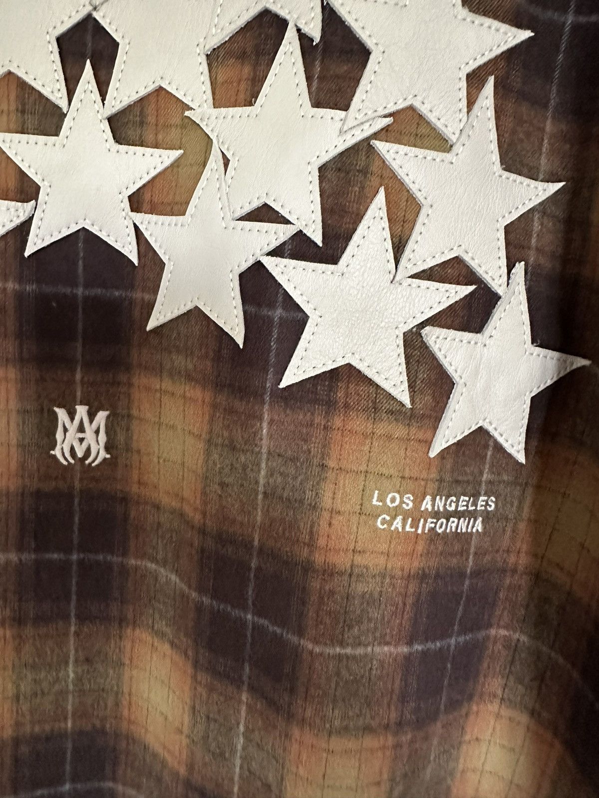 Amiri $890 Amiri leather star flannel shirt chai tea $890 🤑 Size US M / EU 48-50 / 2 - 15 Thumbnail