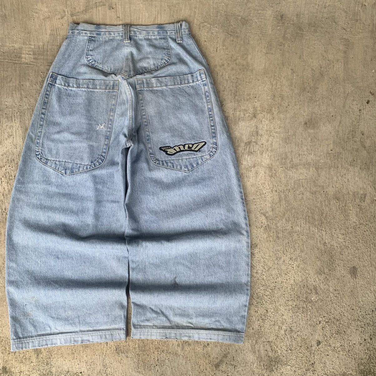 JNCO JNCO Low Down embroidery logo. big pocket Baggy denim Pants Size US 30 / EU 46 - 3 Thumbnail