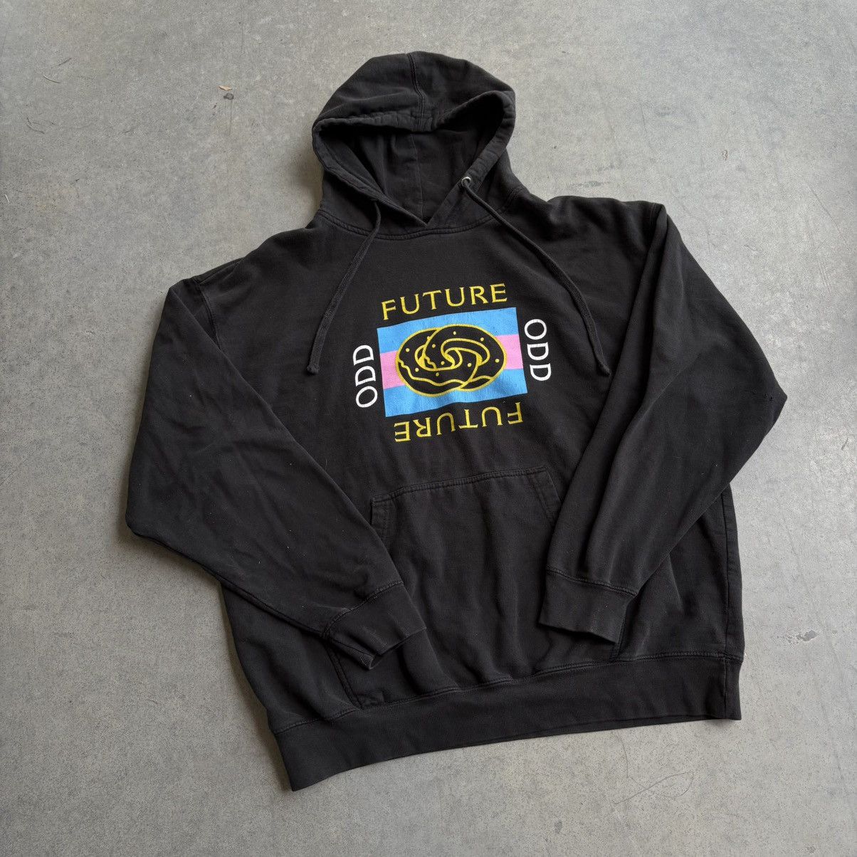 Golf Wang × Odd Future Y2K 2015 Odd Future Hoodie XL Gucci Donut Style Black Skater Size US XL / EU 56 / 4 - 2 Thumbnail