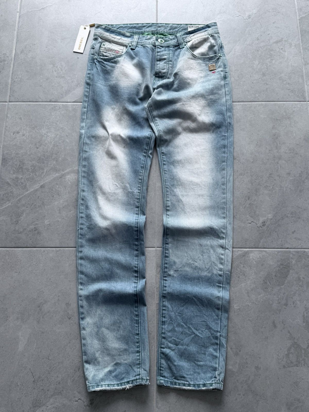 Diesel Hedi Slimane Style Washed Skinny Denim Jeans