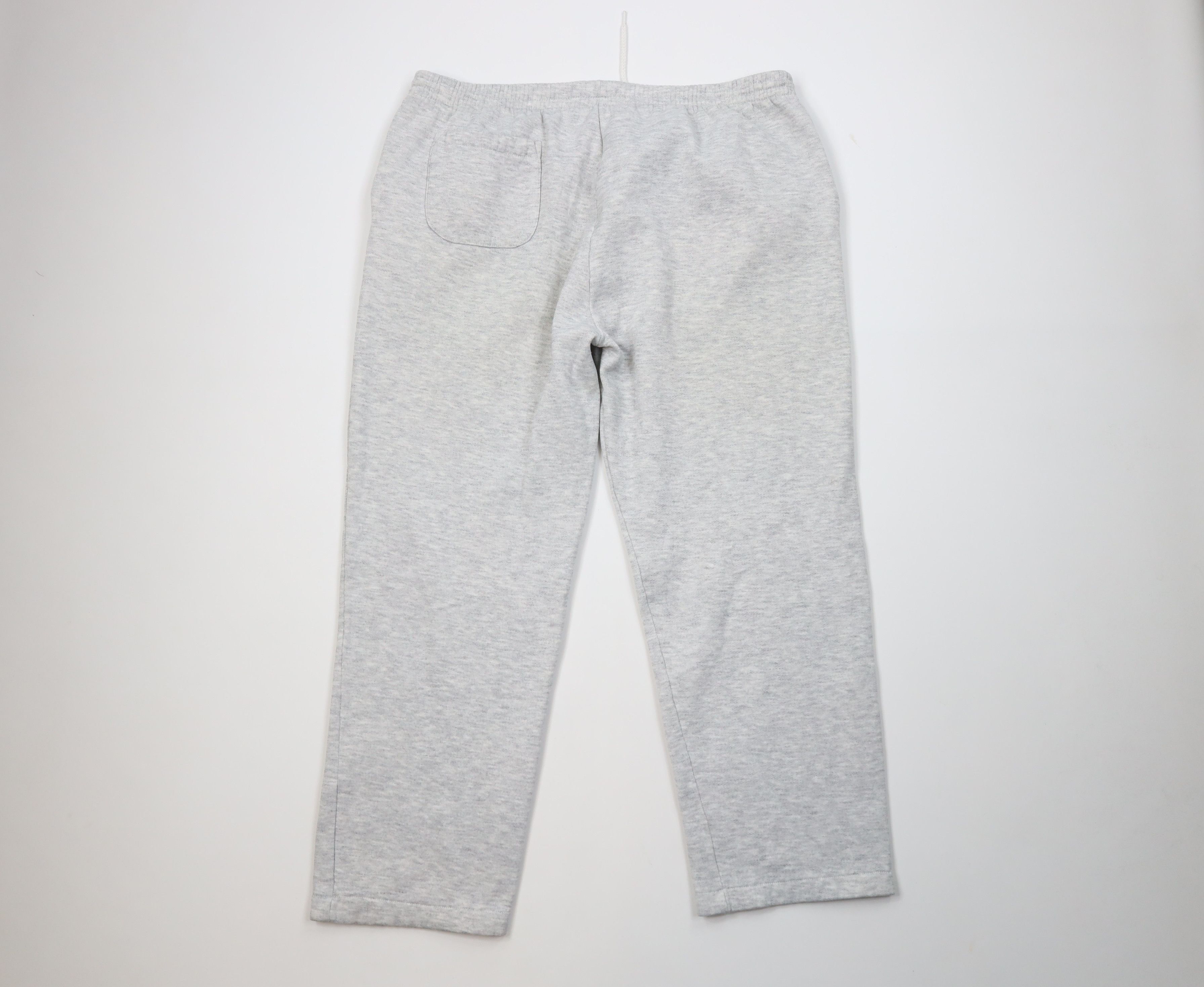 Wilson Vintage 90s Wilson Triblend Wide Leg Sweatpants Heather Gray Size 36" / US 14 / IT 50 - 9 Thumbnail