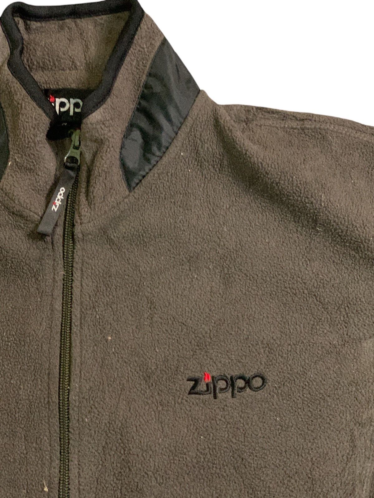 Japanese Brand × Zippo Rare Design Vintage Zippo Fleece Zipper Sweater Size US M / EU 48-50 / 2 - 8 Thumbnail