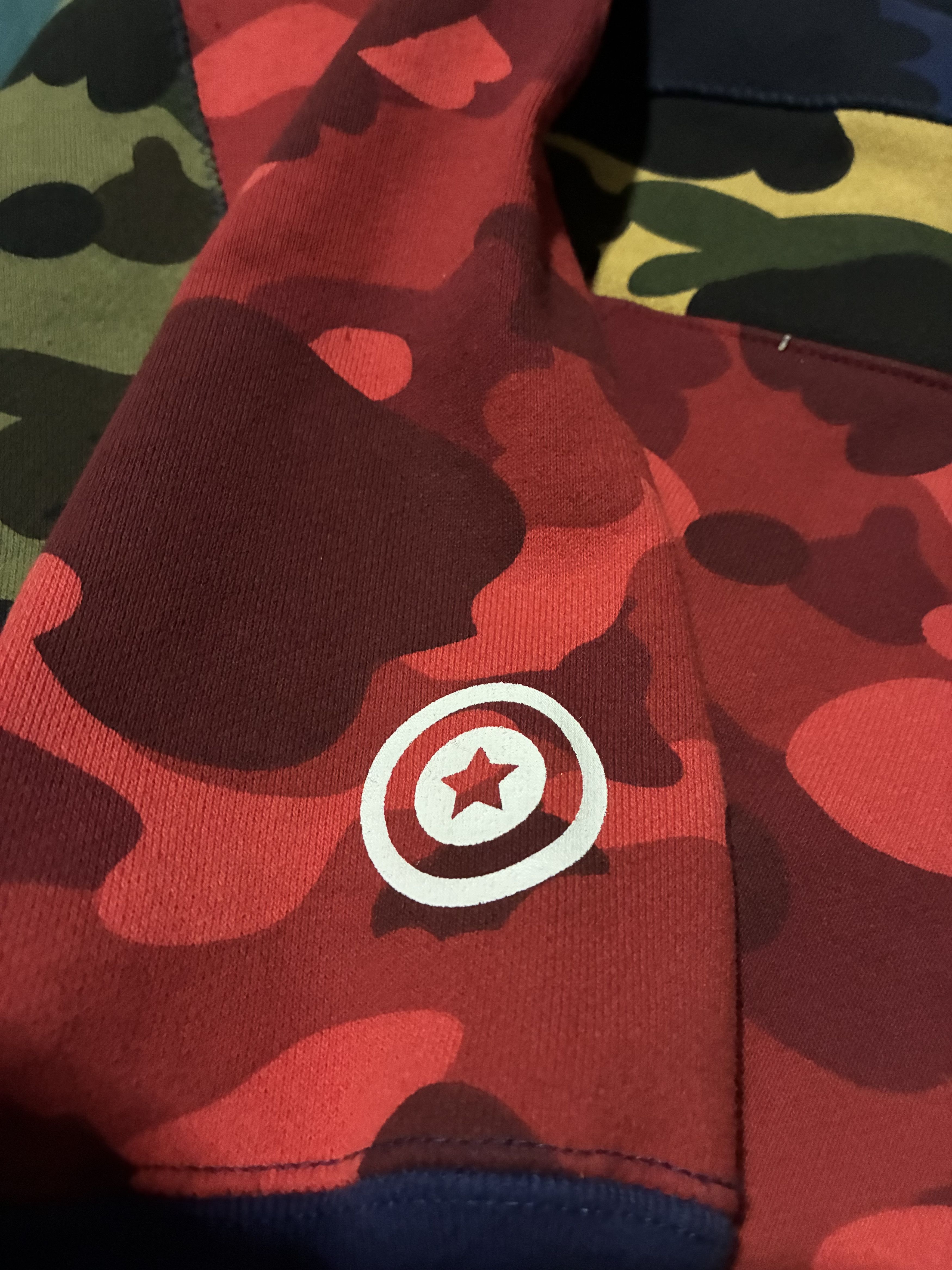 Bape Bape hoodie mix camo Size US XXL / EU 58 / 5 - 11 Thumbnail