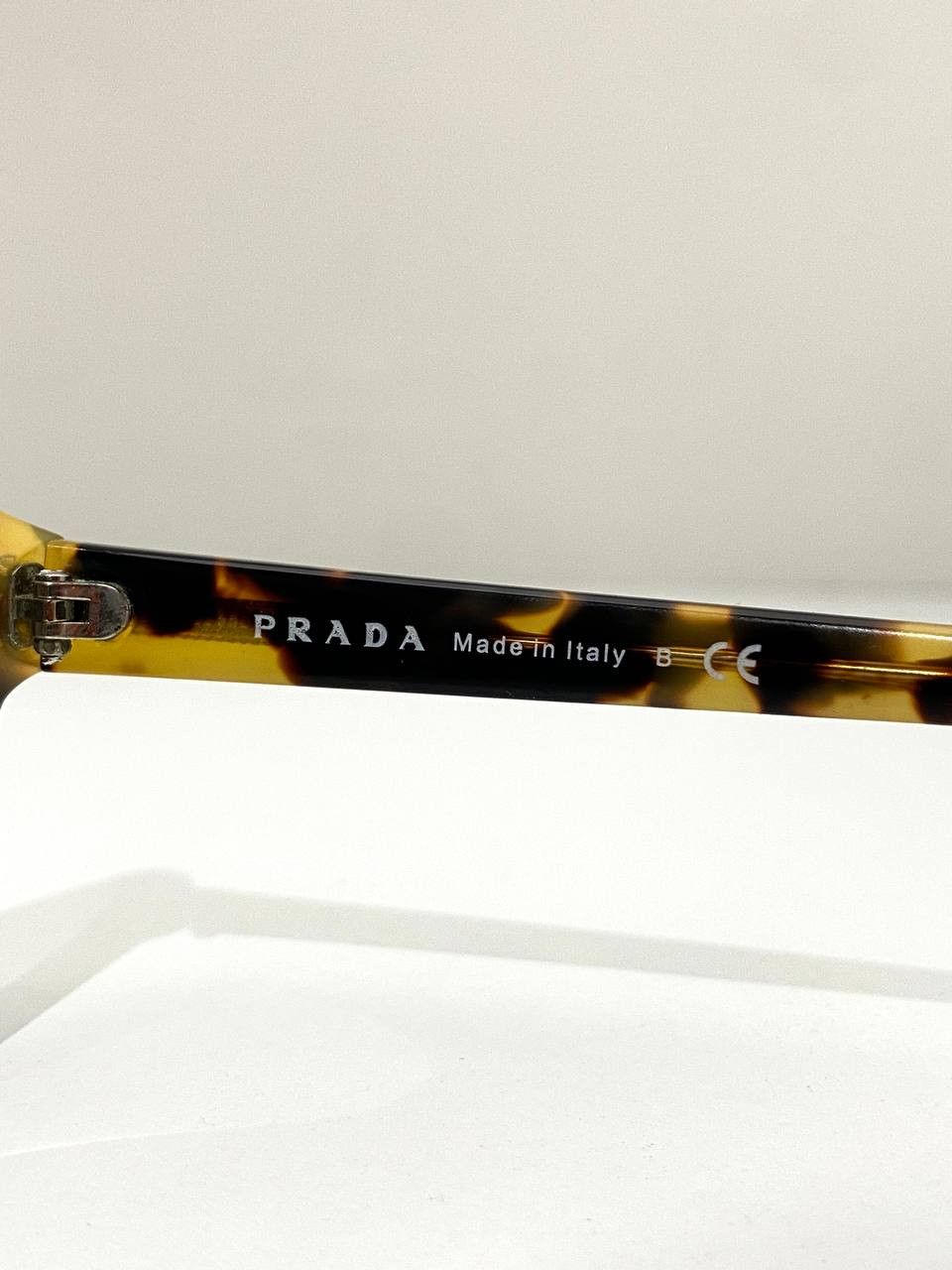 Prada Prada Logo Hexagon Havana Oversize Sunglasses Vintage Y2K Size ONE SIZE - 13 Thumbnail