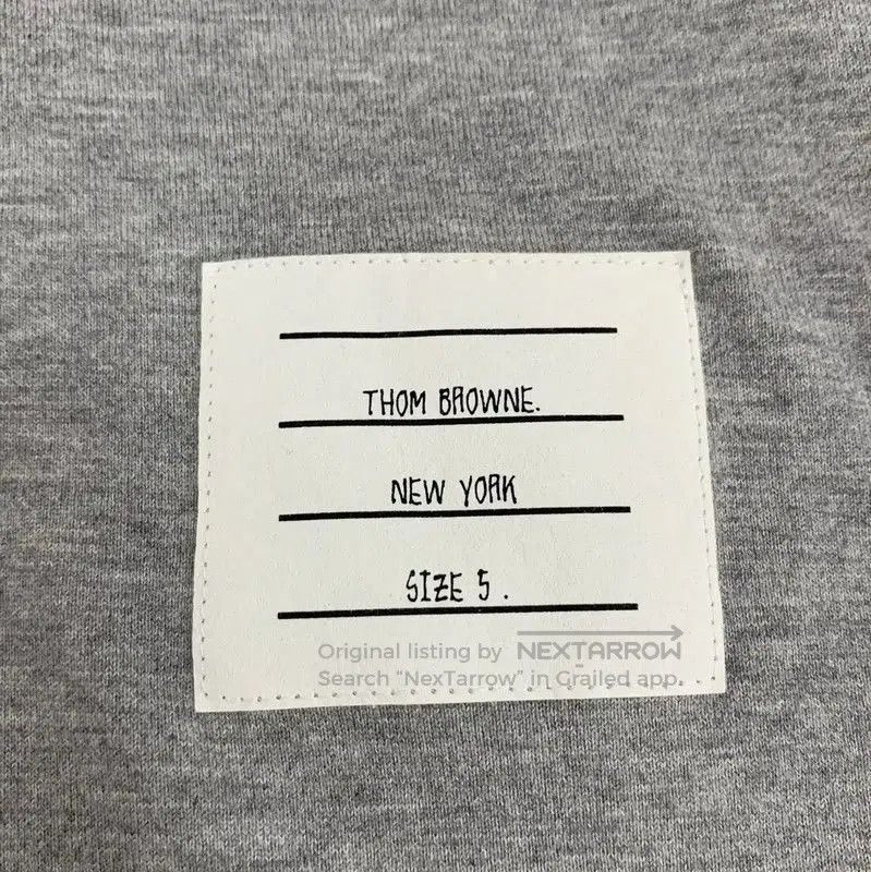 Thom Browne Thom Browne Gray Cotton T-Shirt for Men . Size US XL / EU 56 / 4 - 5 Thumbnail
